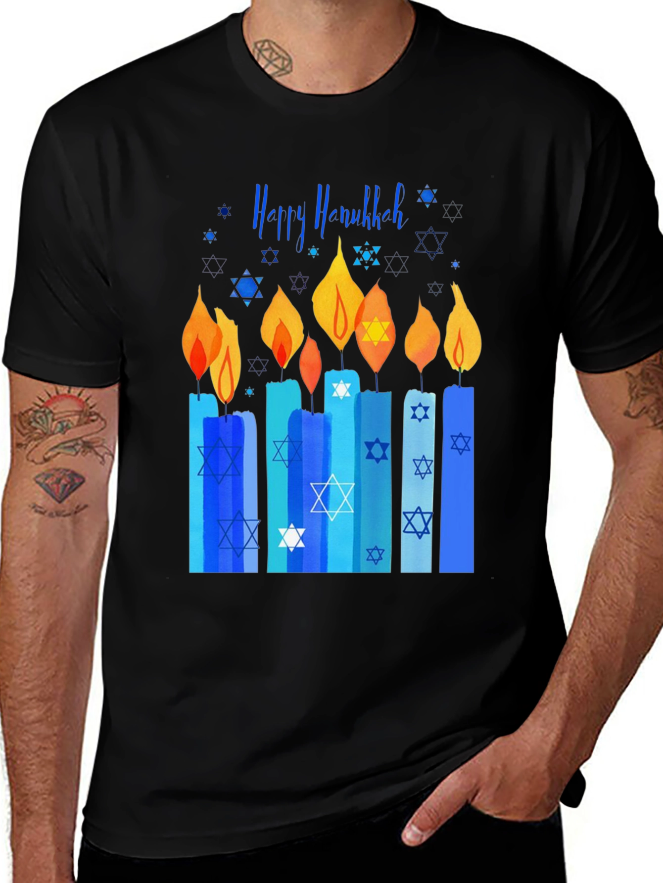Happy Hanukkah Menorah T-Shirt