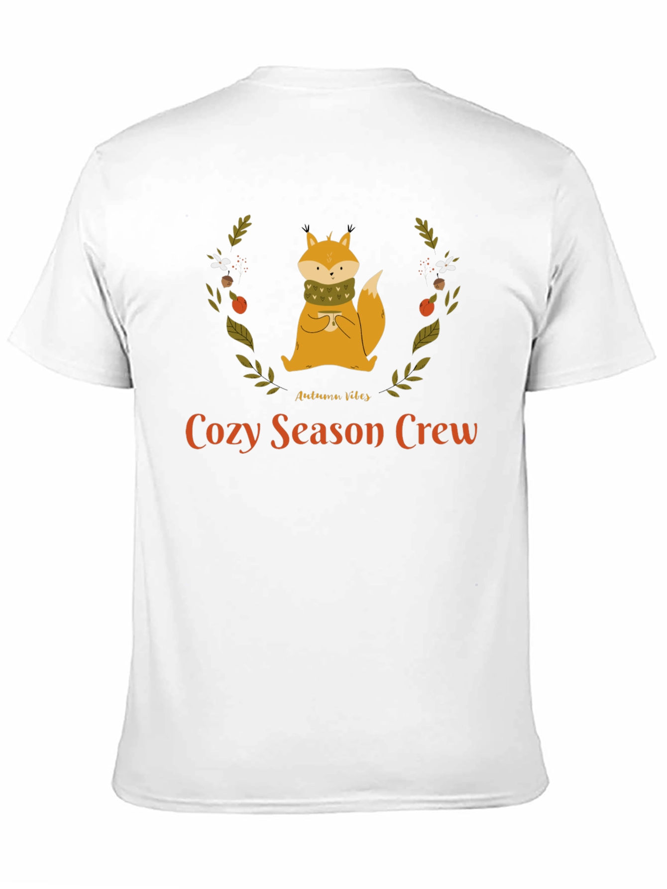 Cozy Season Crew Autumn Fox Graphic T-Shirt