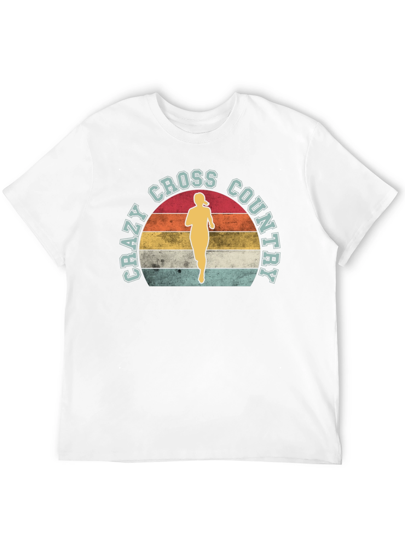 Crazy Cross Country Runner Black T-Shirt