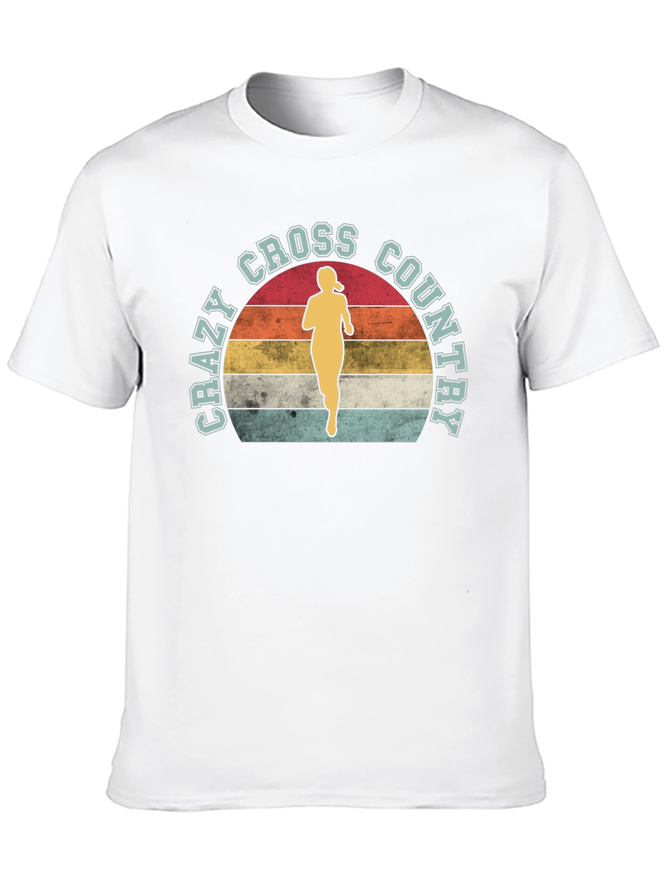 Crazy Cross Country Runner Black T-Shirt
