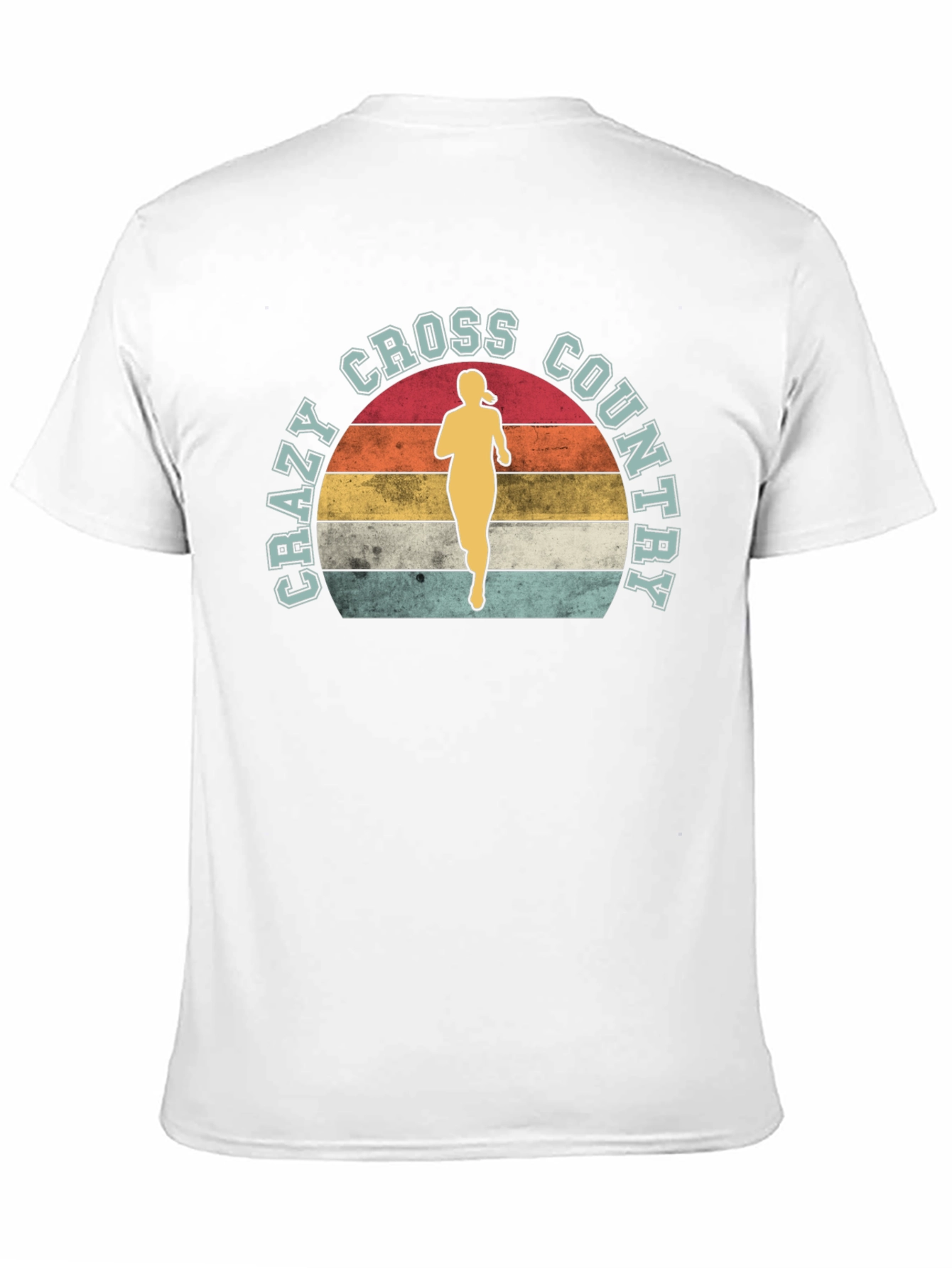 Crazy Cross Country Runner Black T-Shirt