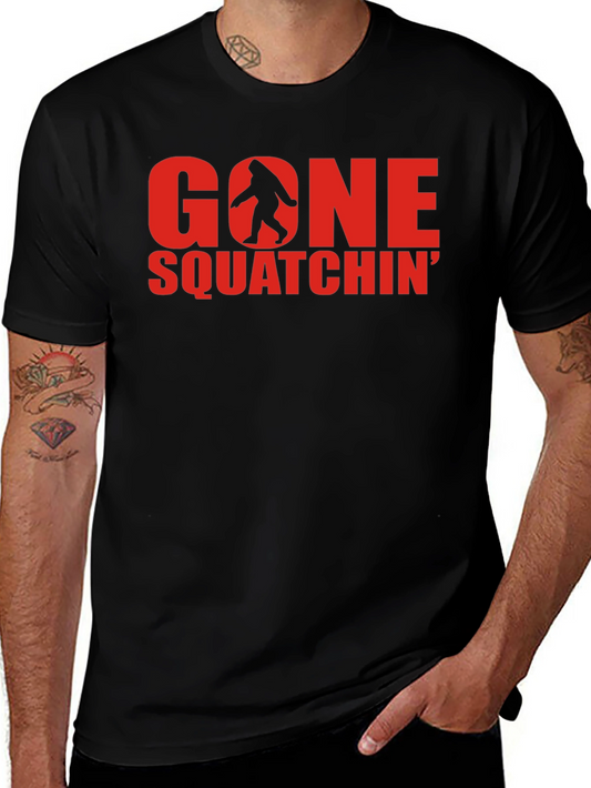 Gone Squatchin Black T-Shirt