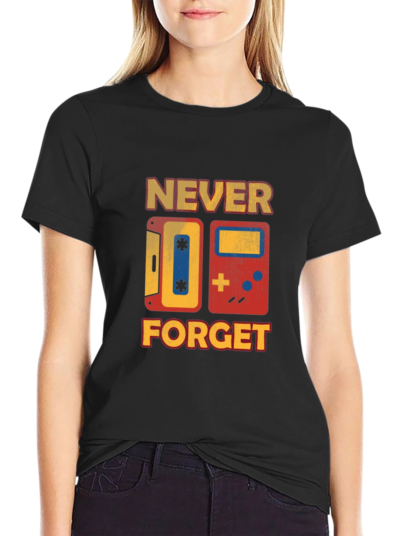 Retro Never Forget Graphic T-Shirt