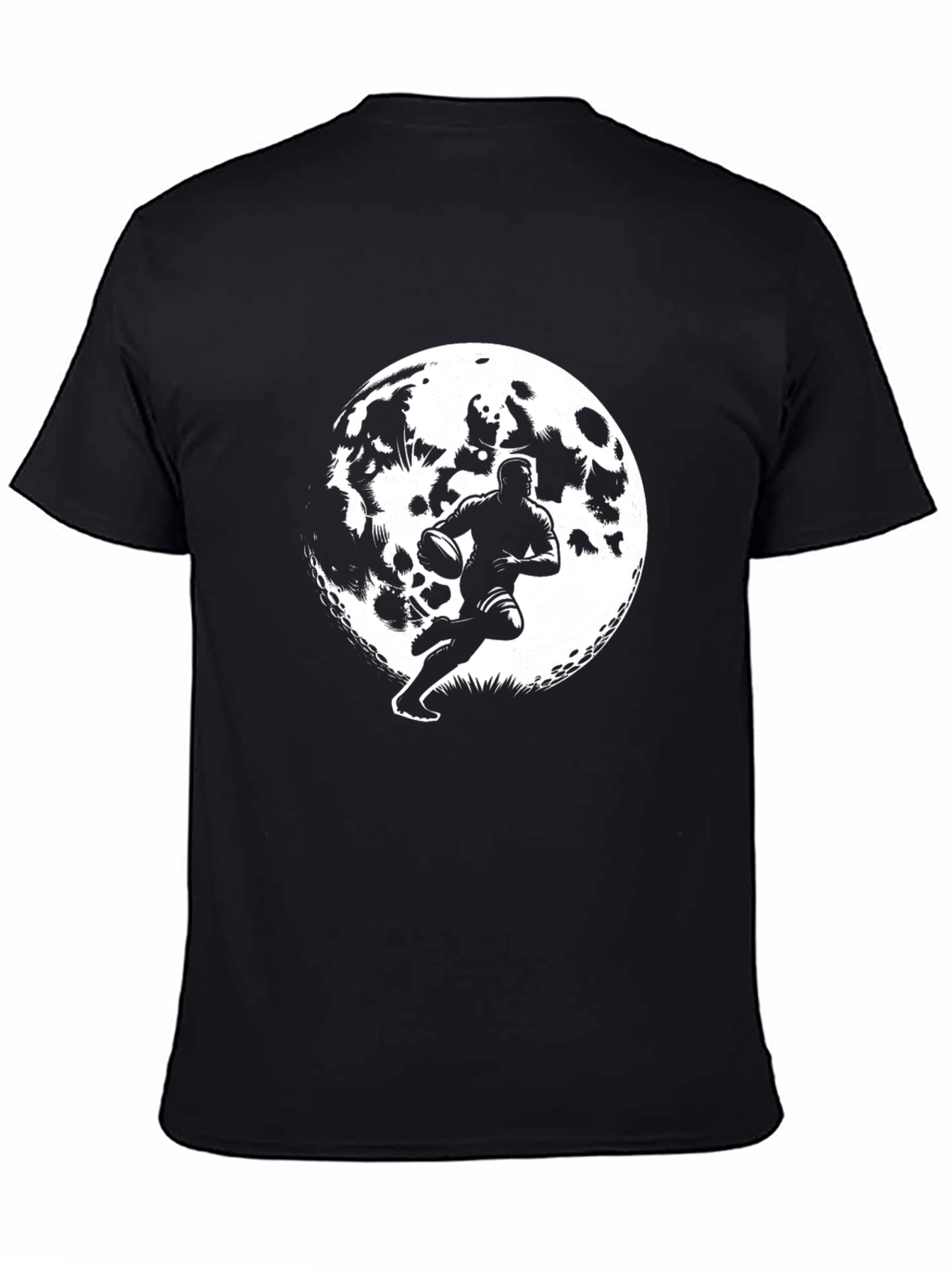 Rugby Player Moon Graphic Tee