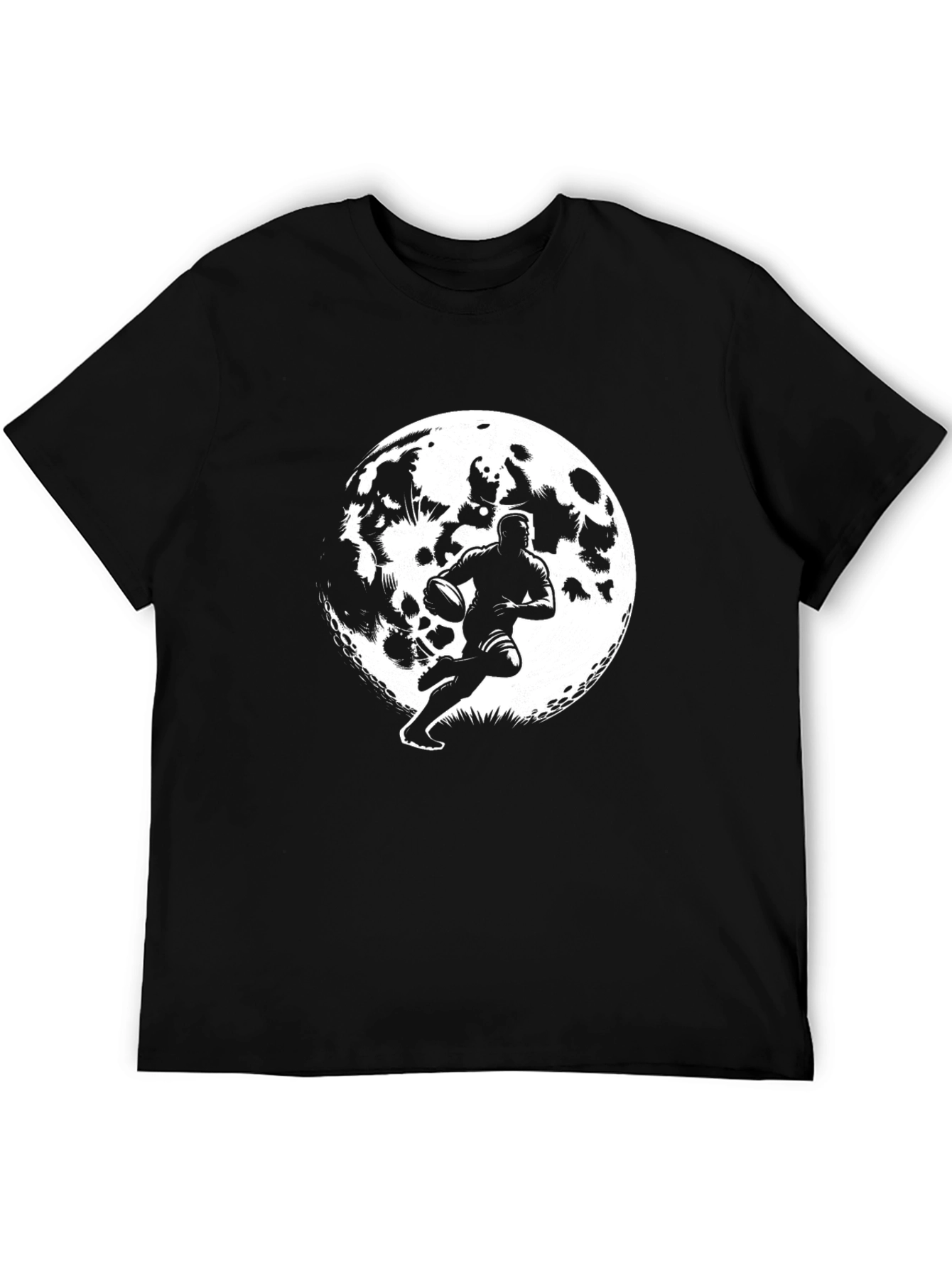 Rugby Player Moon Graphic Tee