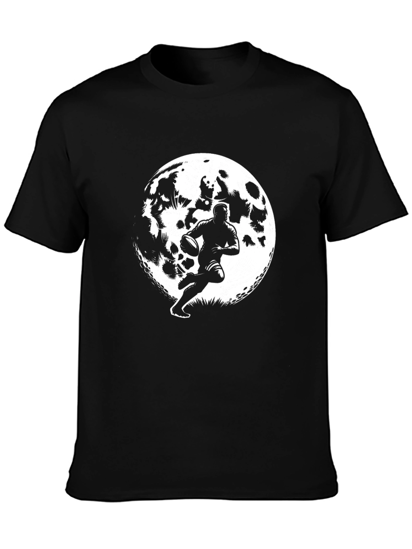 Rugby Player Moon Graphic Tee