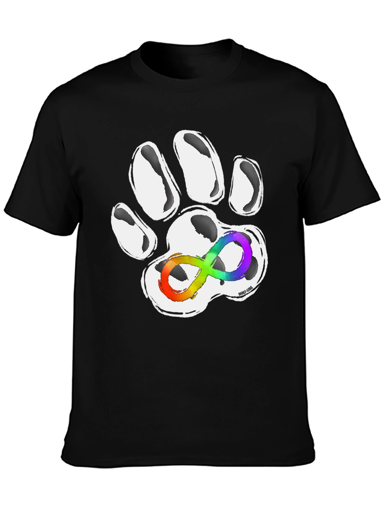 Autism Awareness Paw Print T-Shirt