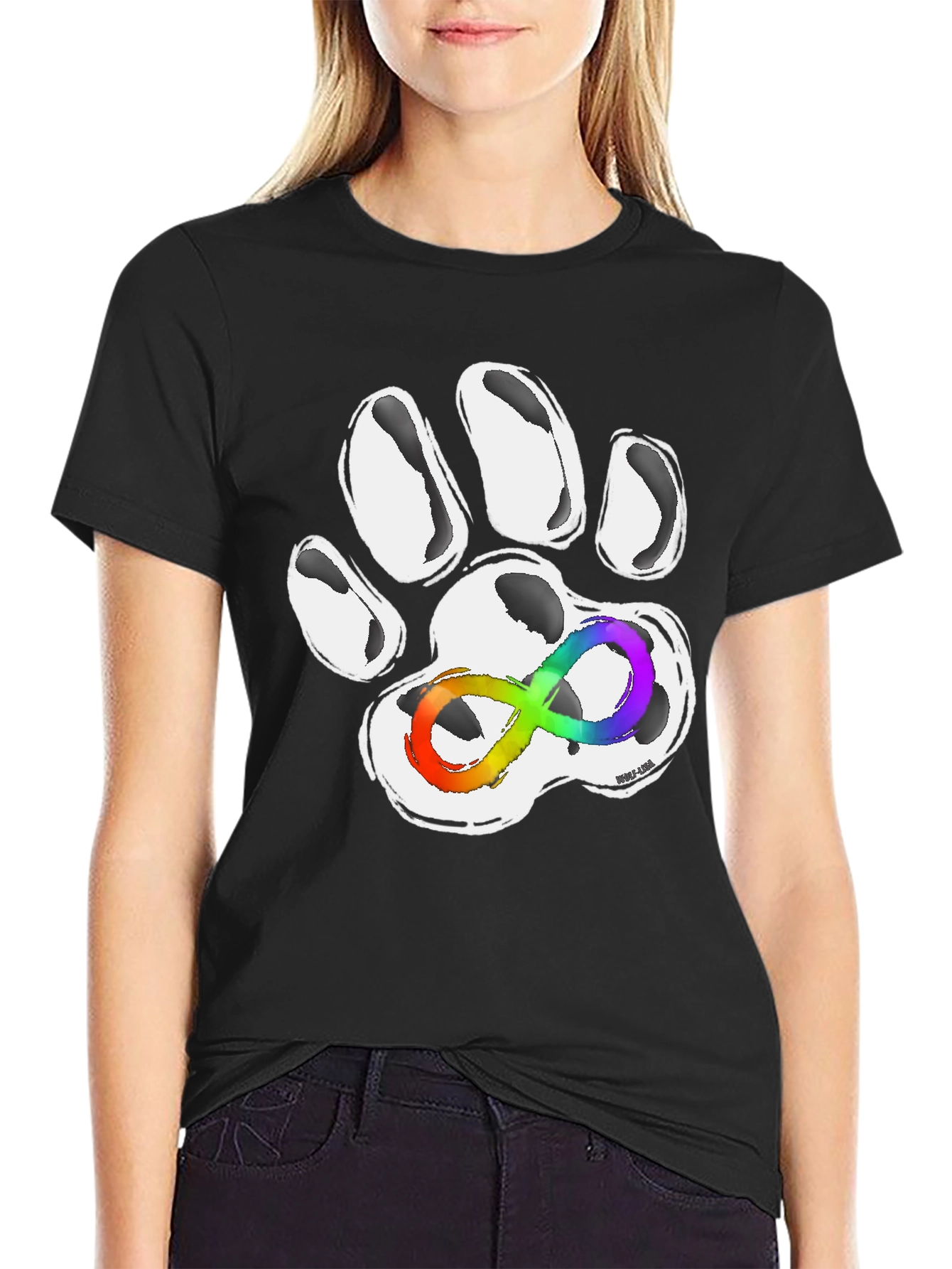 Autism Awareness Paw Print T-Shirt