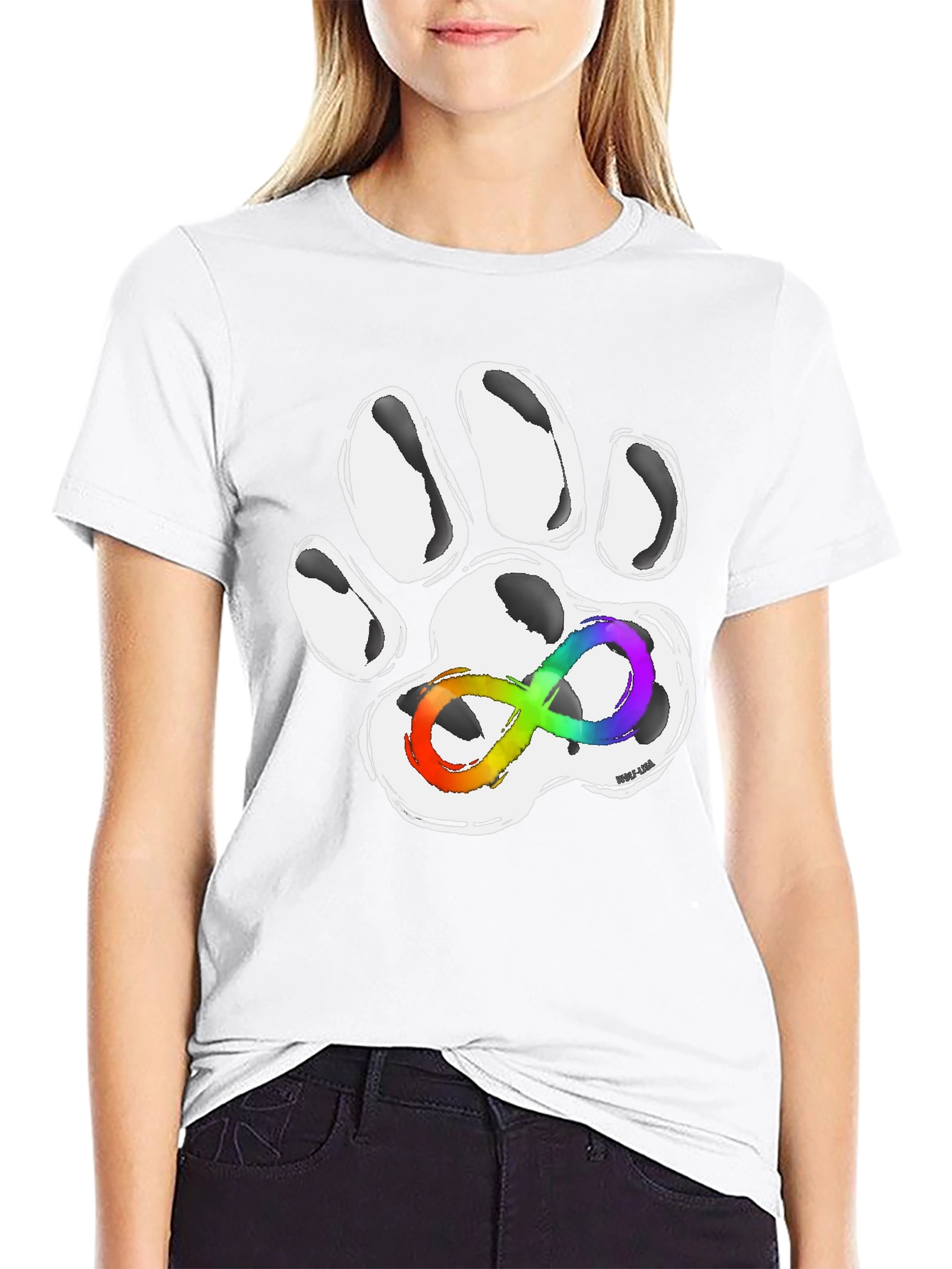 Autism Awareness Paw Print T-Shirt