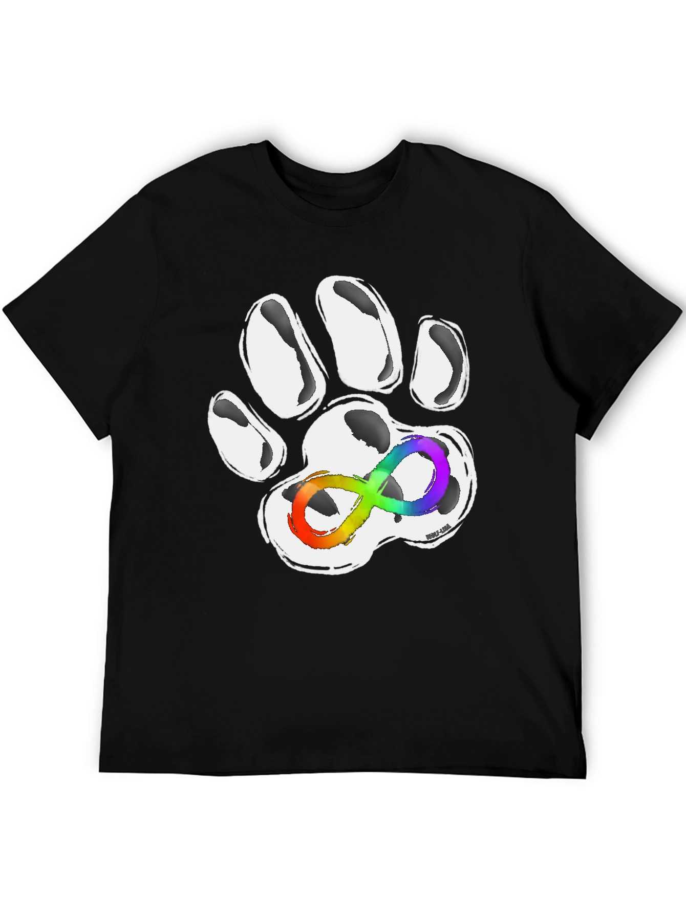 Autism Awareness Paw Print T-Shirt