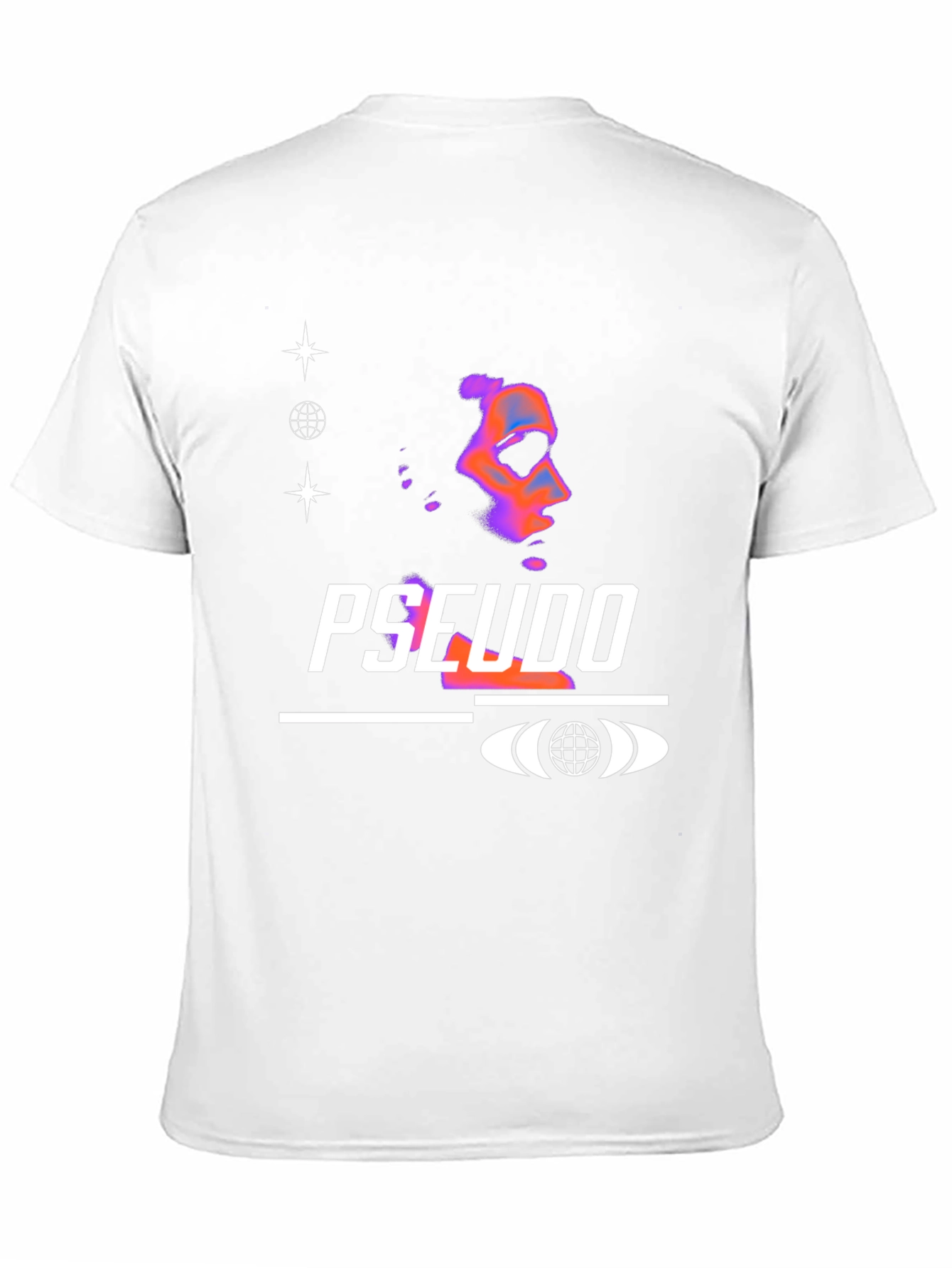 Pseudo Graphic Black T-Shirt