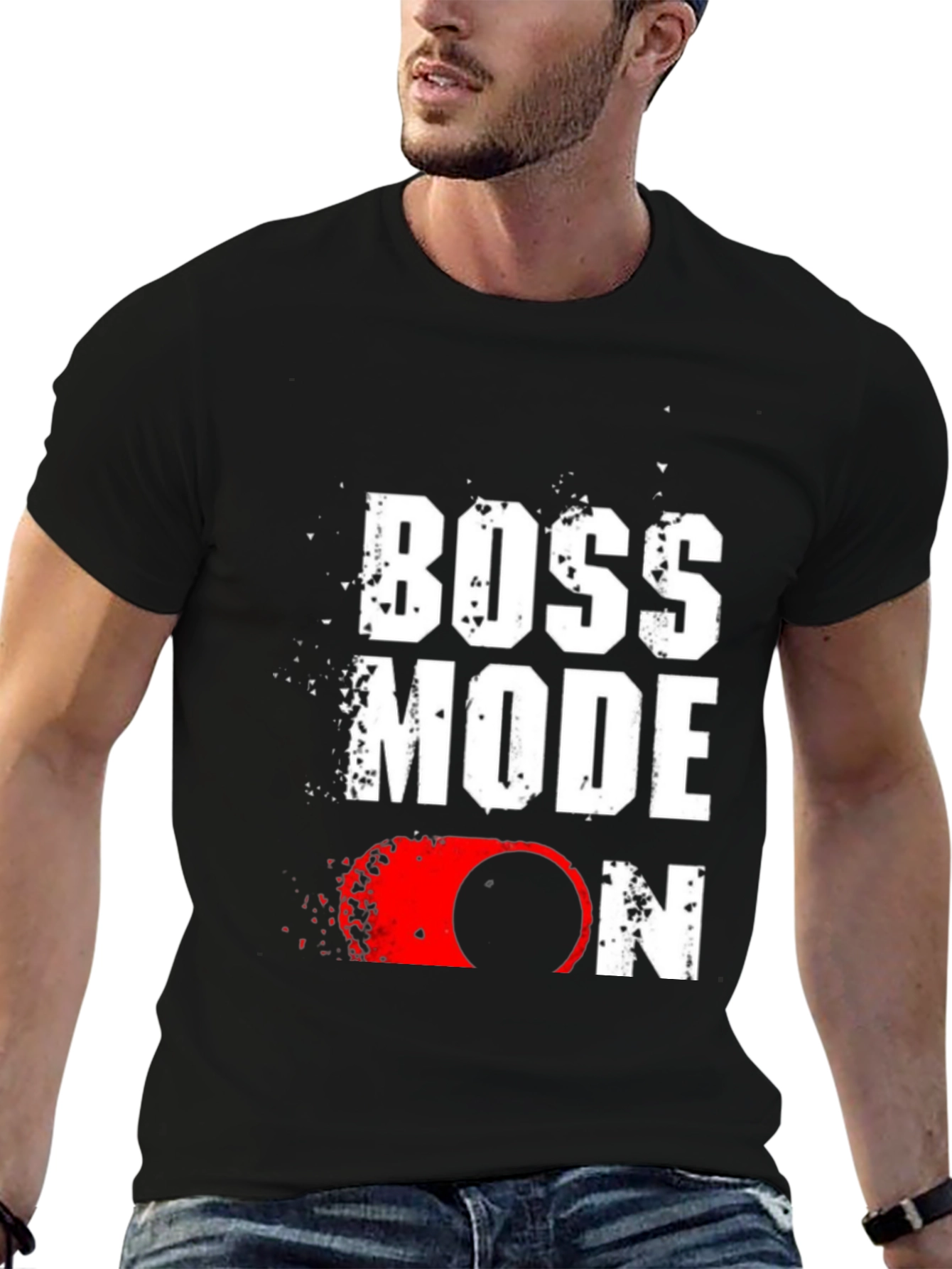 Boss Mode ON Graphic Tee - Black T-Shirt