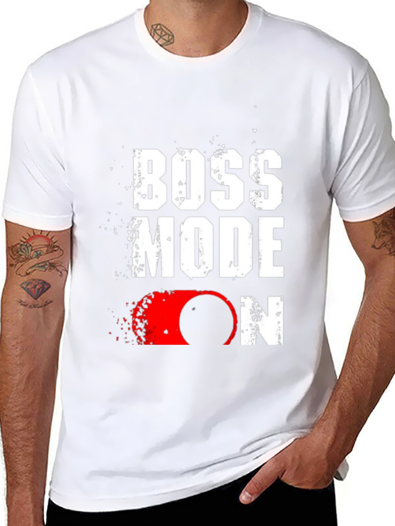 Boss Mode ON Graphic Tee - Black T-Shirt