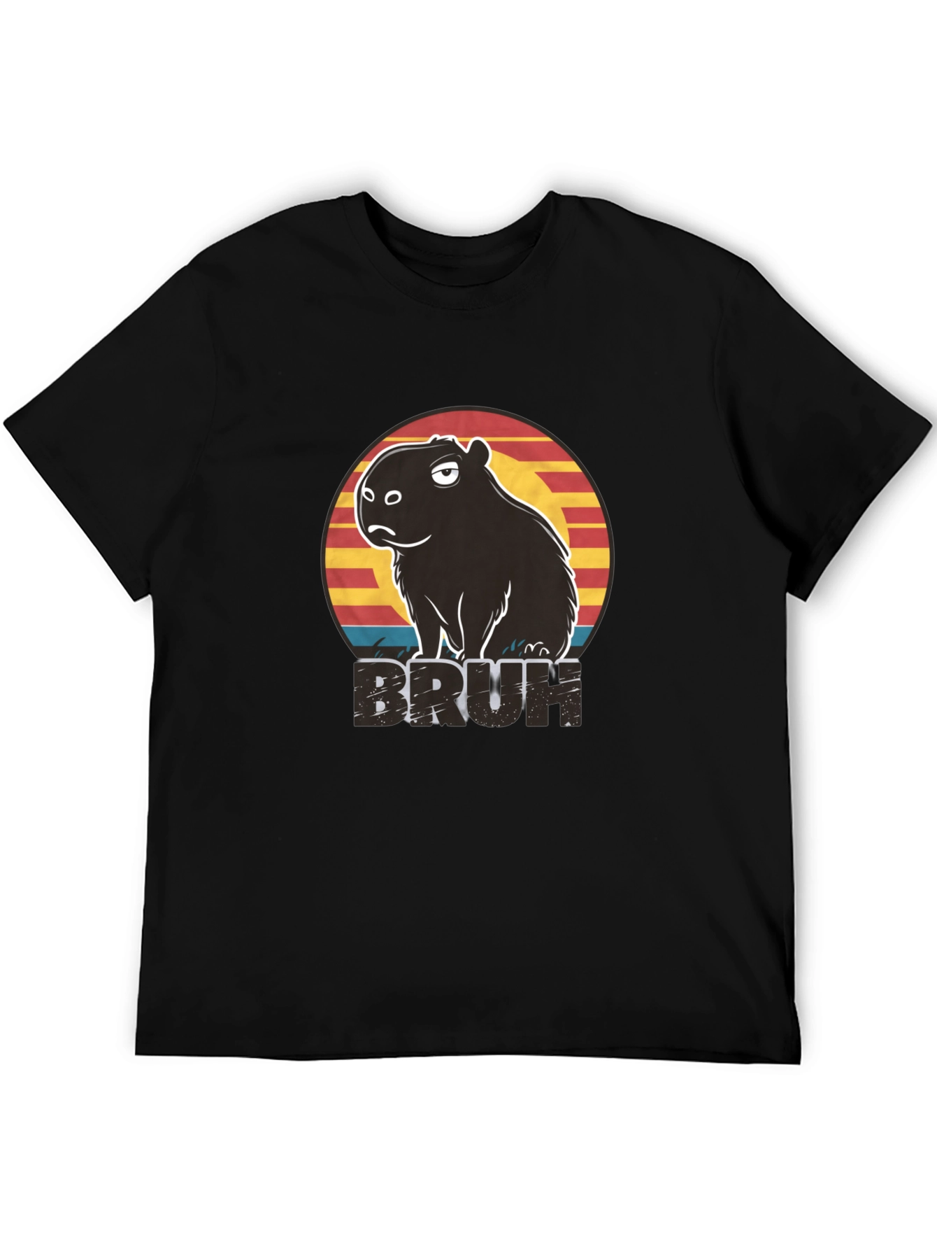 Capybara Bruh Graphic T-Shirt - Funny Animal Tee