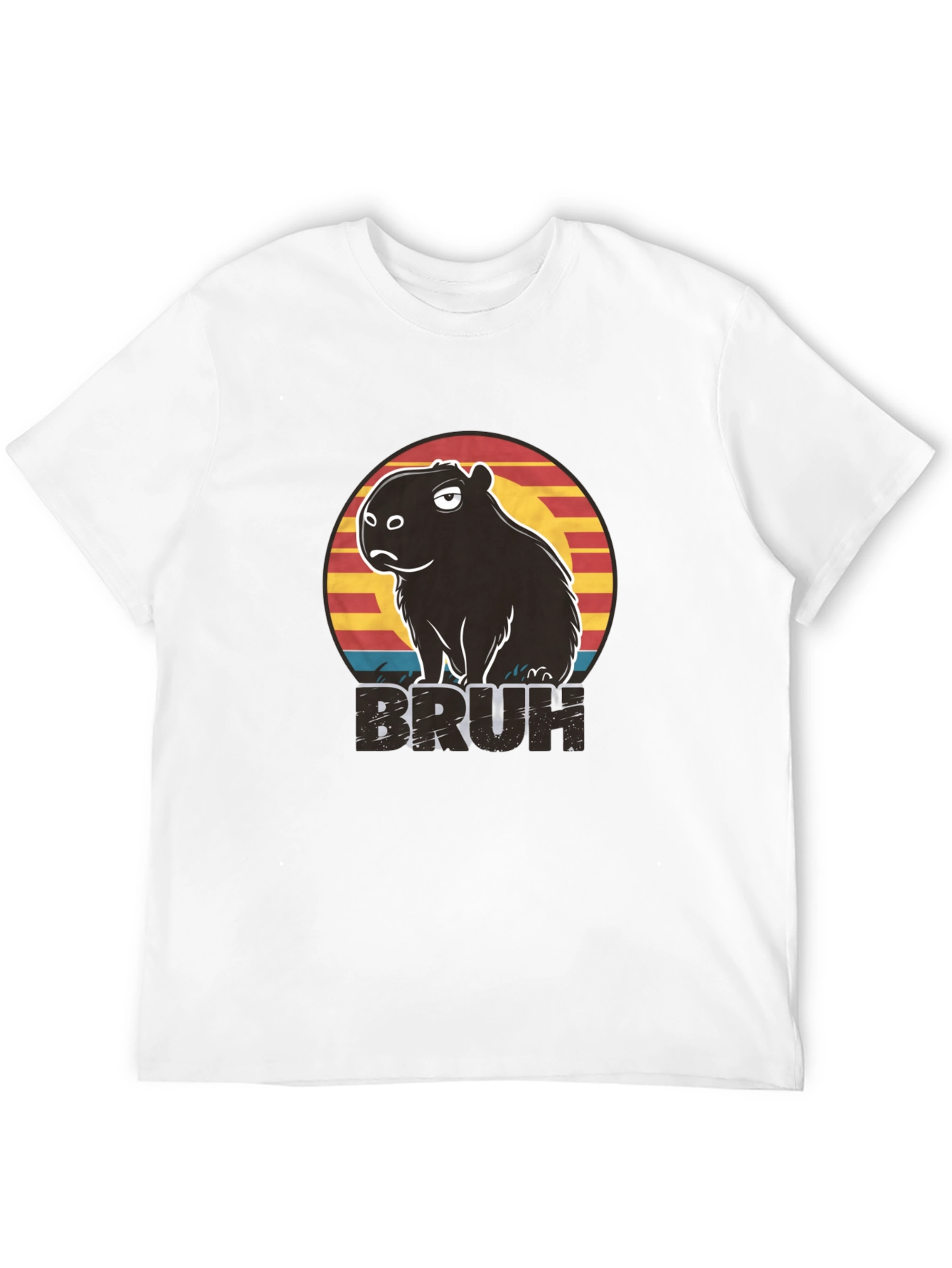 Capybara Bruh Graphic T-Shirt - Funny Animal Tee
