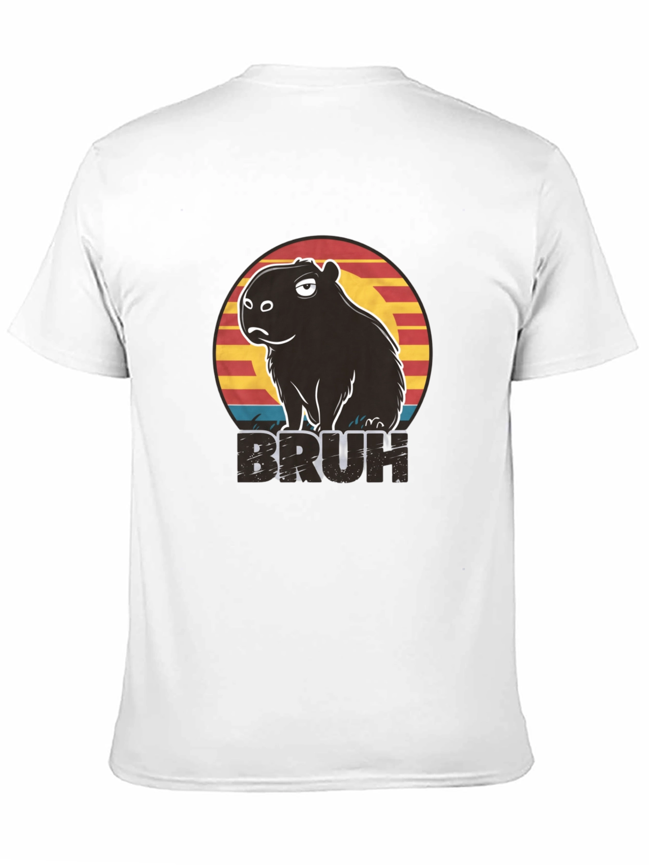 Capybara Bruh Graphic T-Shirt - Funny Animal Tee