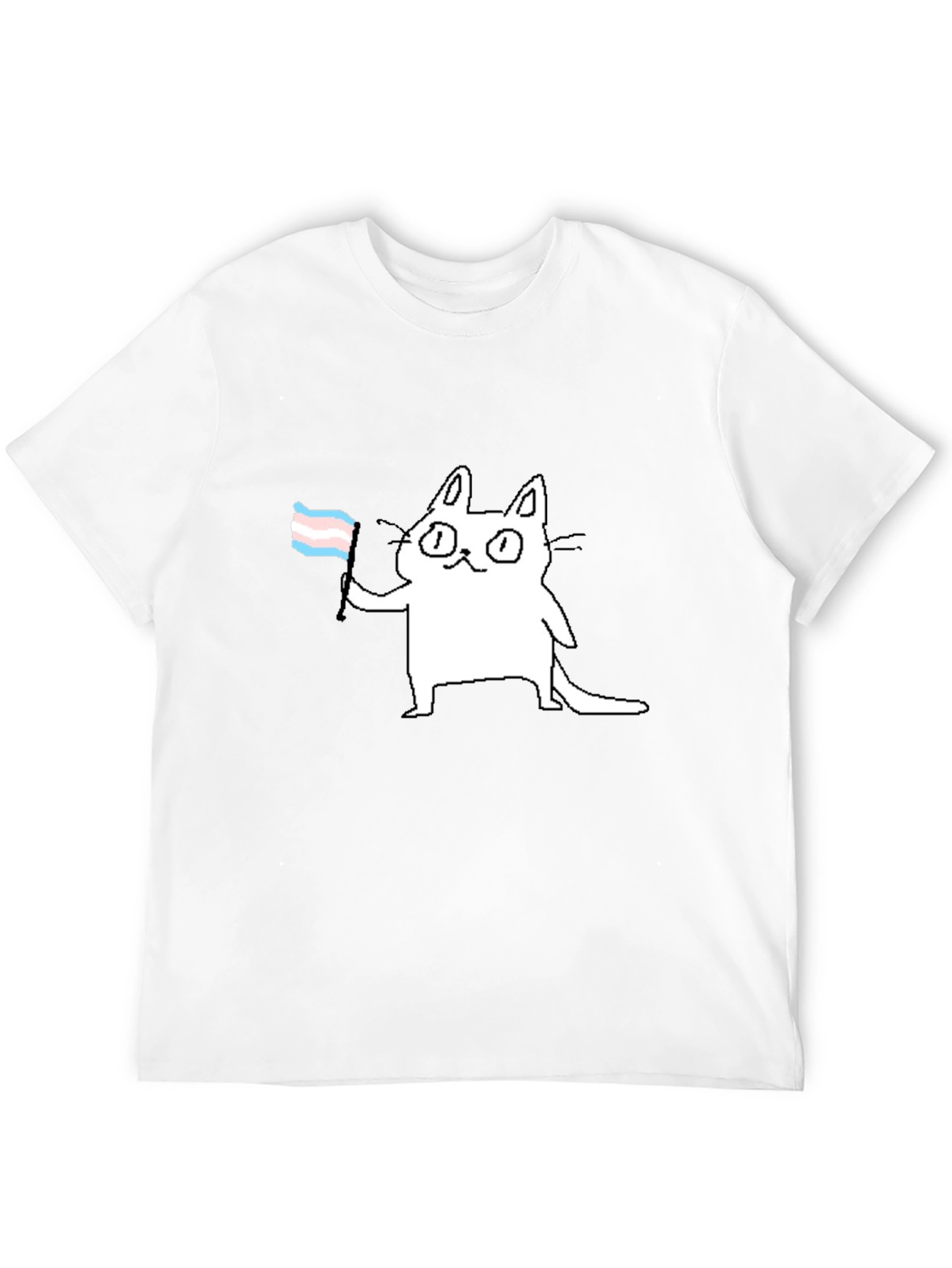 Trans Cat T-Shirt - Prideful & Playful Tee