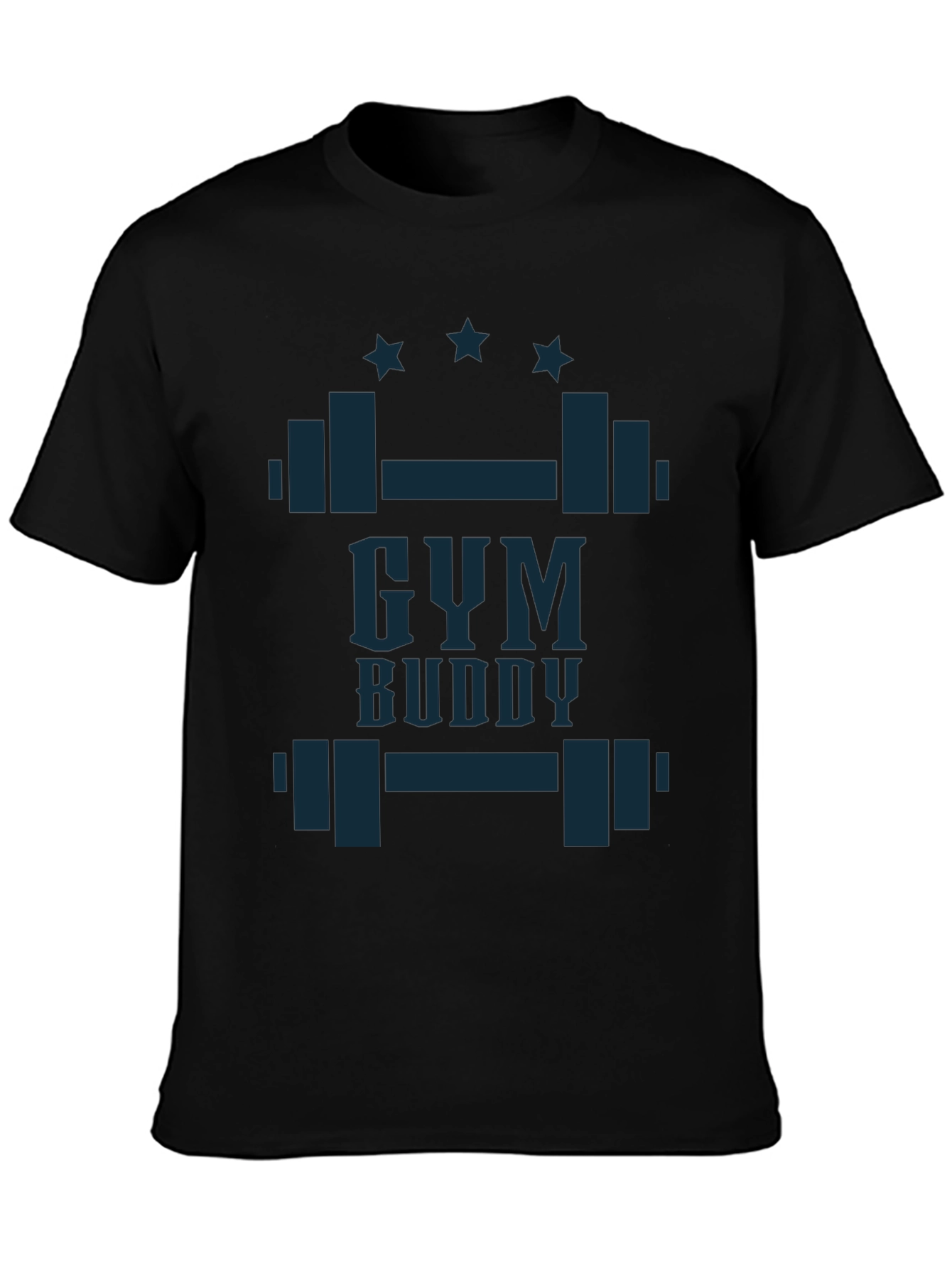 Gym Buddy Graphic Tee - Black