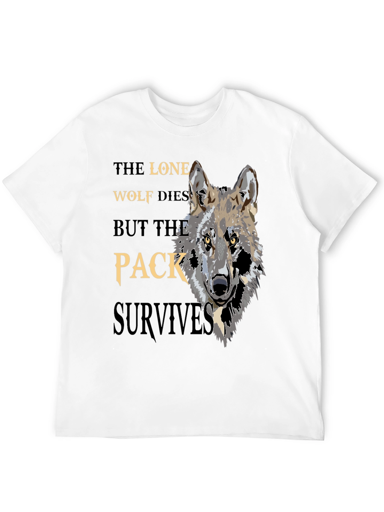 Lone Wolf Pack T-Shirt - Strength in Unity