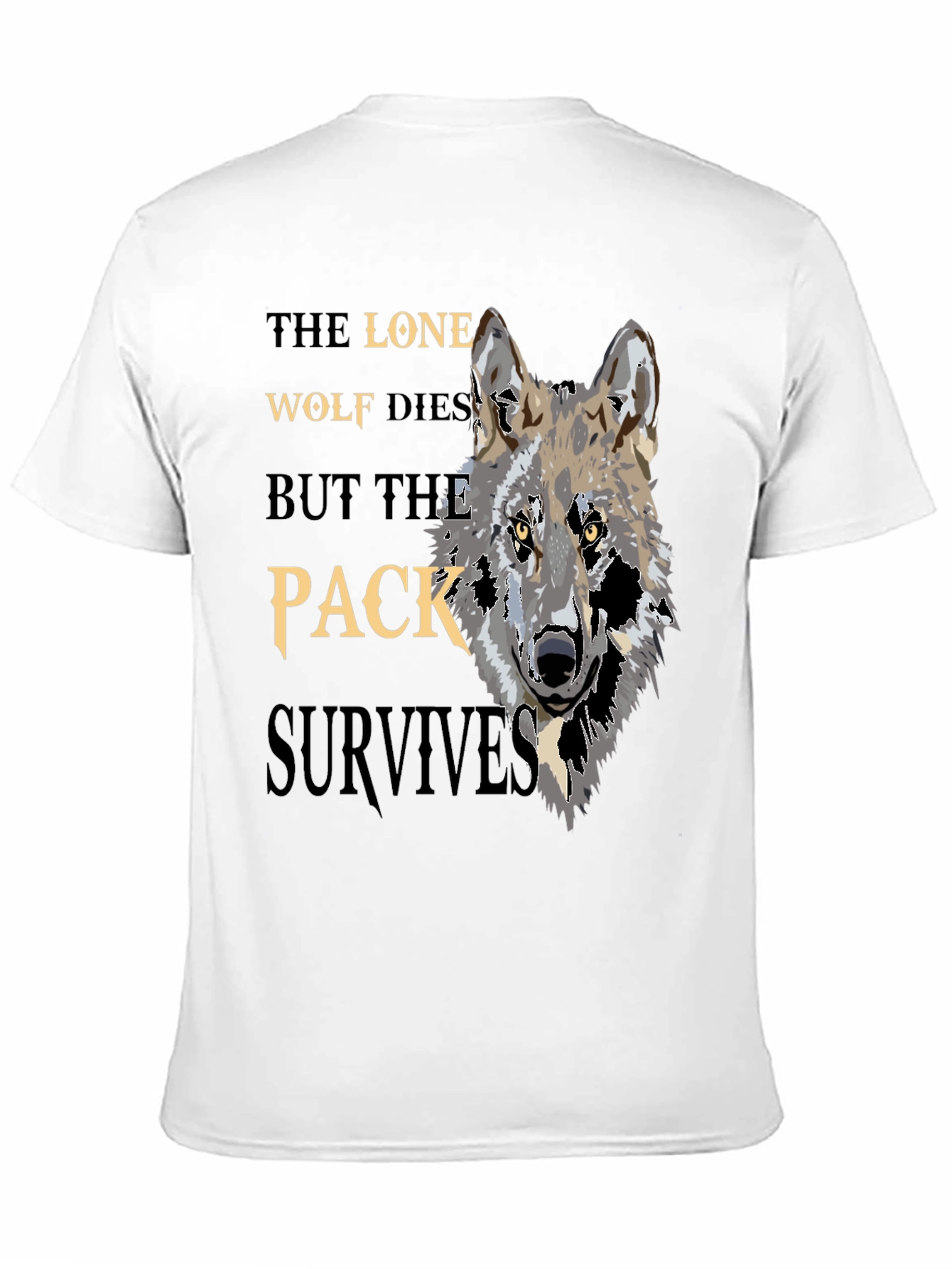 Lone Wolf Pack T-Shirt - Strength in Unity