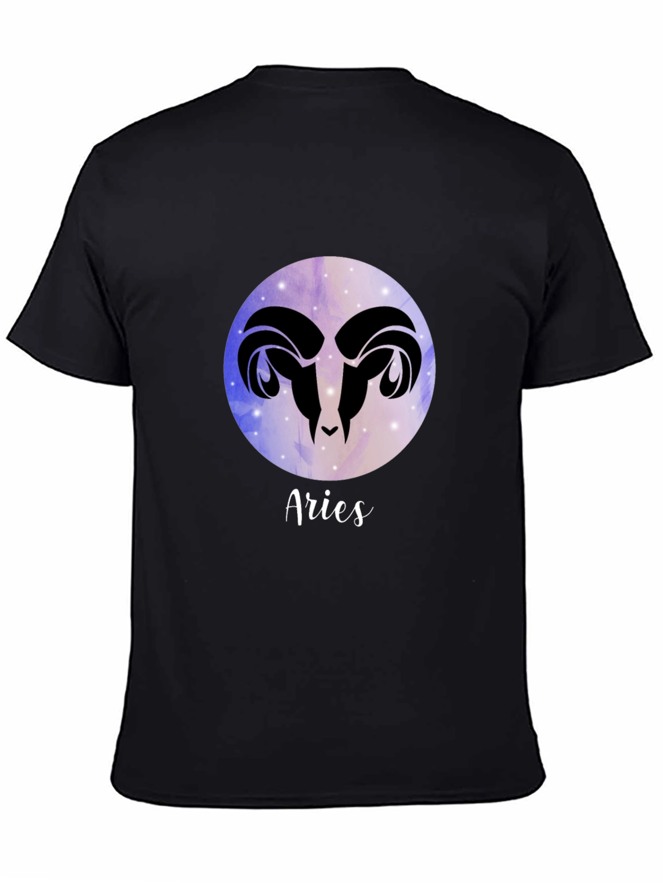 Aries Zodiac Black Graphic Tee