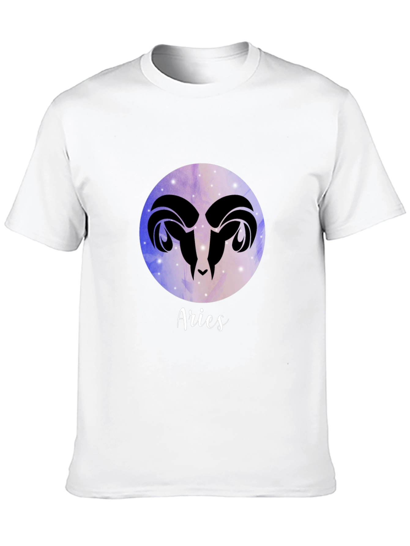 Aries Zodiac Black Graphic Tee