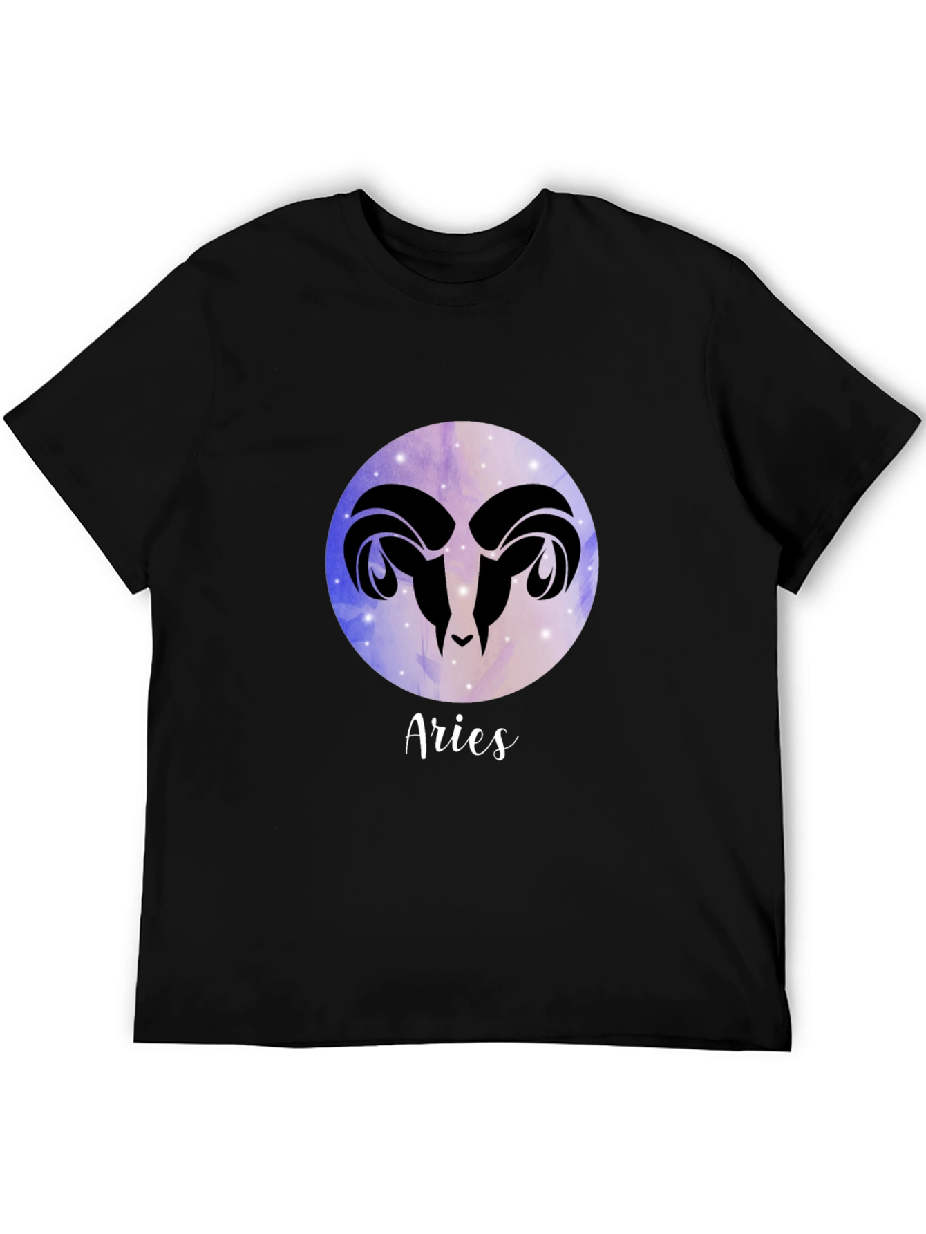 Aries Zodiac Black Graphic Tee