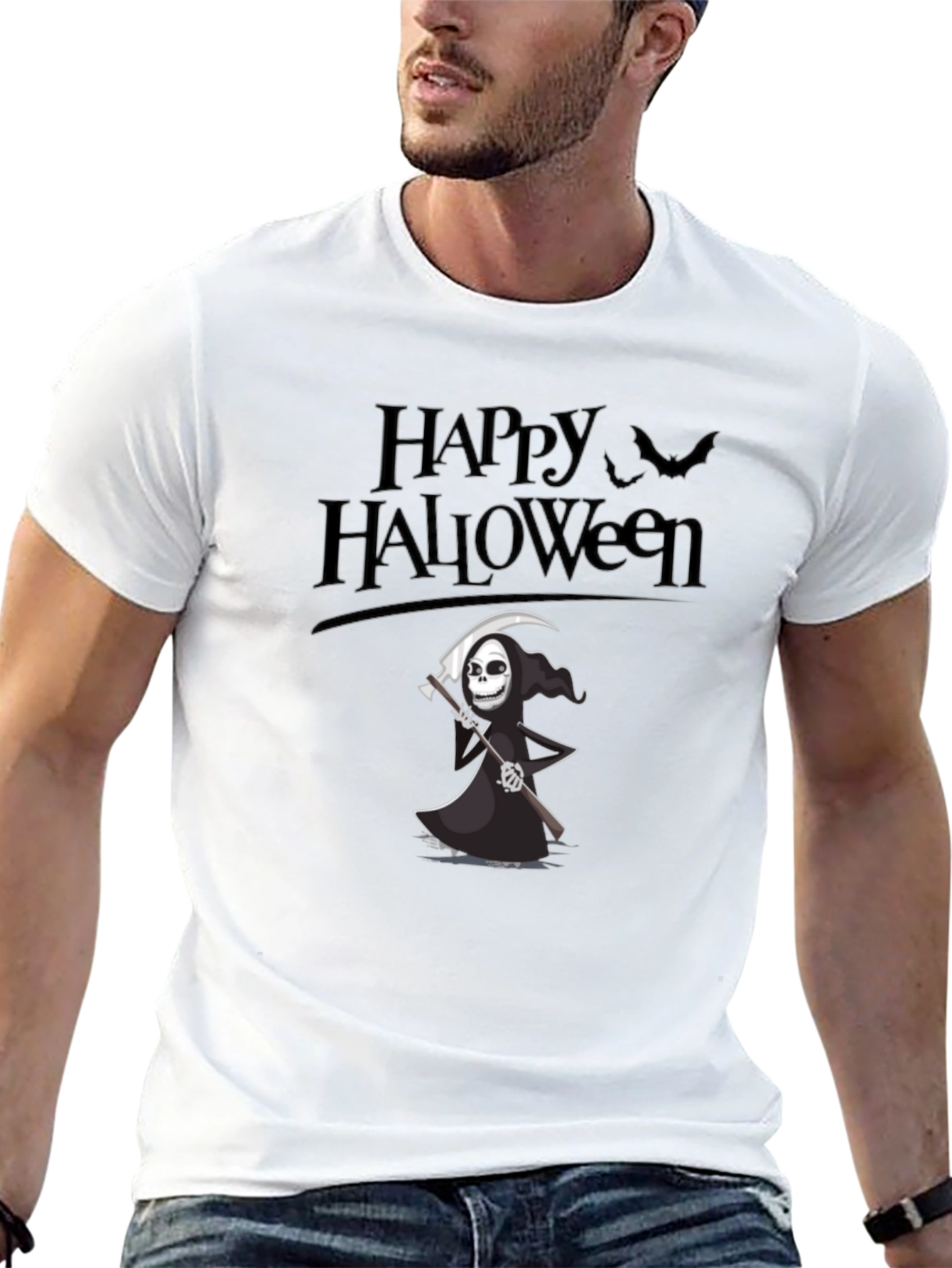 Happy Halloween Grim Reaper T-Shirt