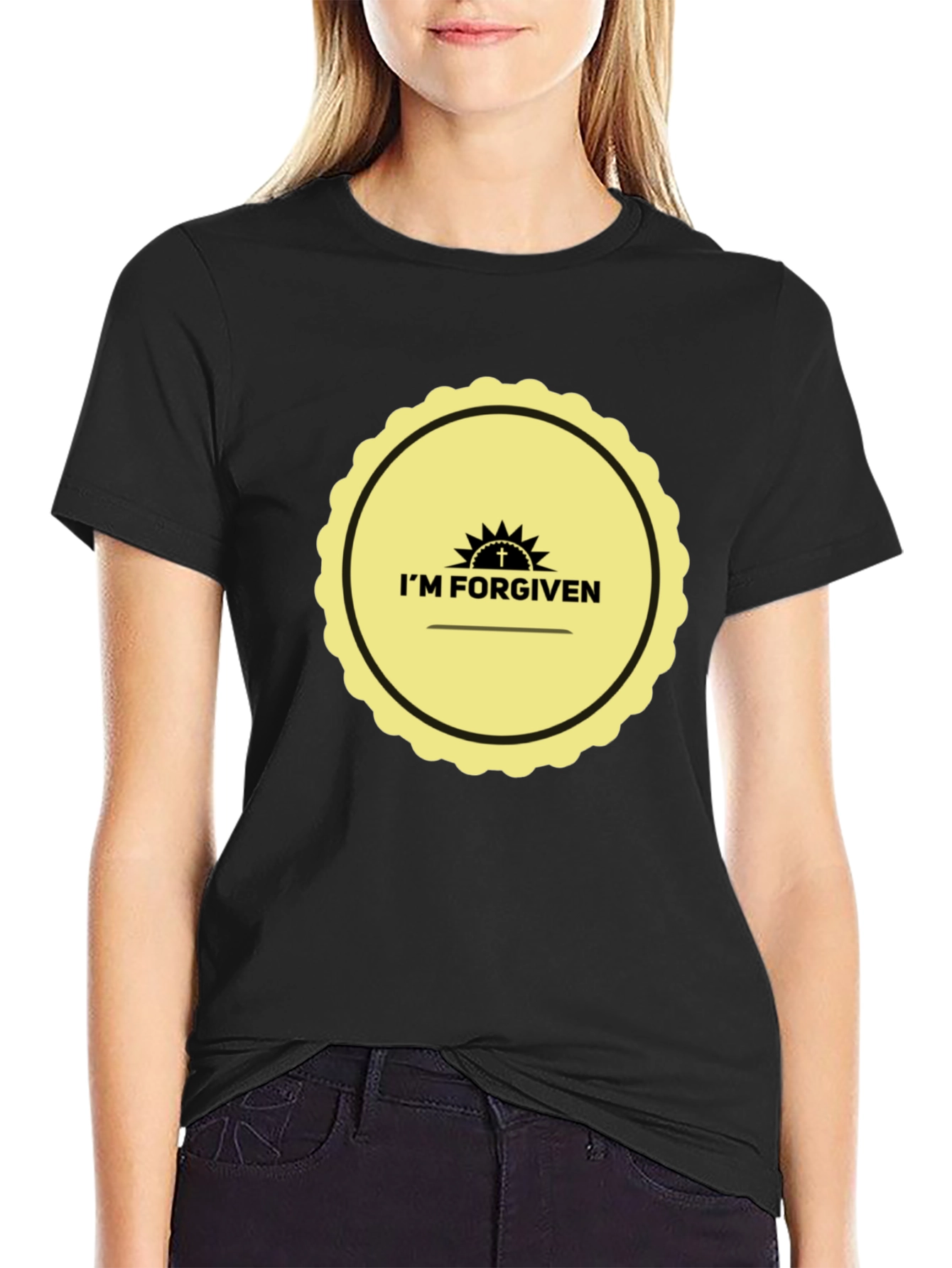 Im Forgiven Graphic Tee - Black