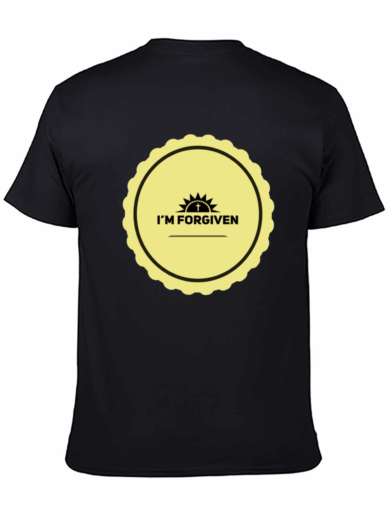 Im Forgiven Graphic Tee - Black