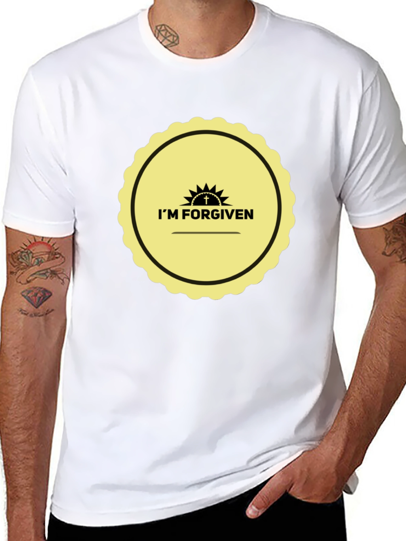 Im Forgiven Graphic Tee - Black