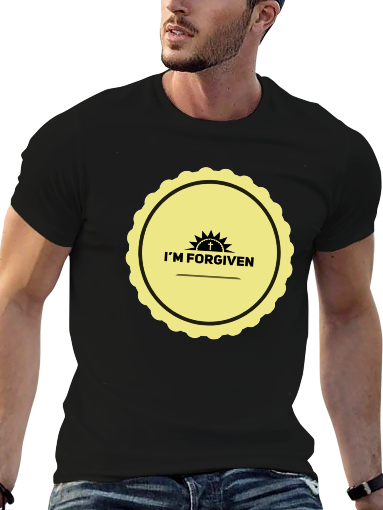 Im Forgiven Graphic Tee - Black