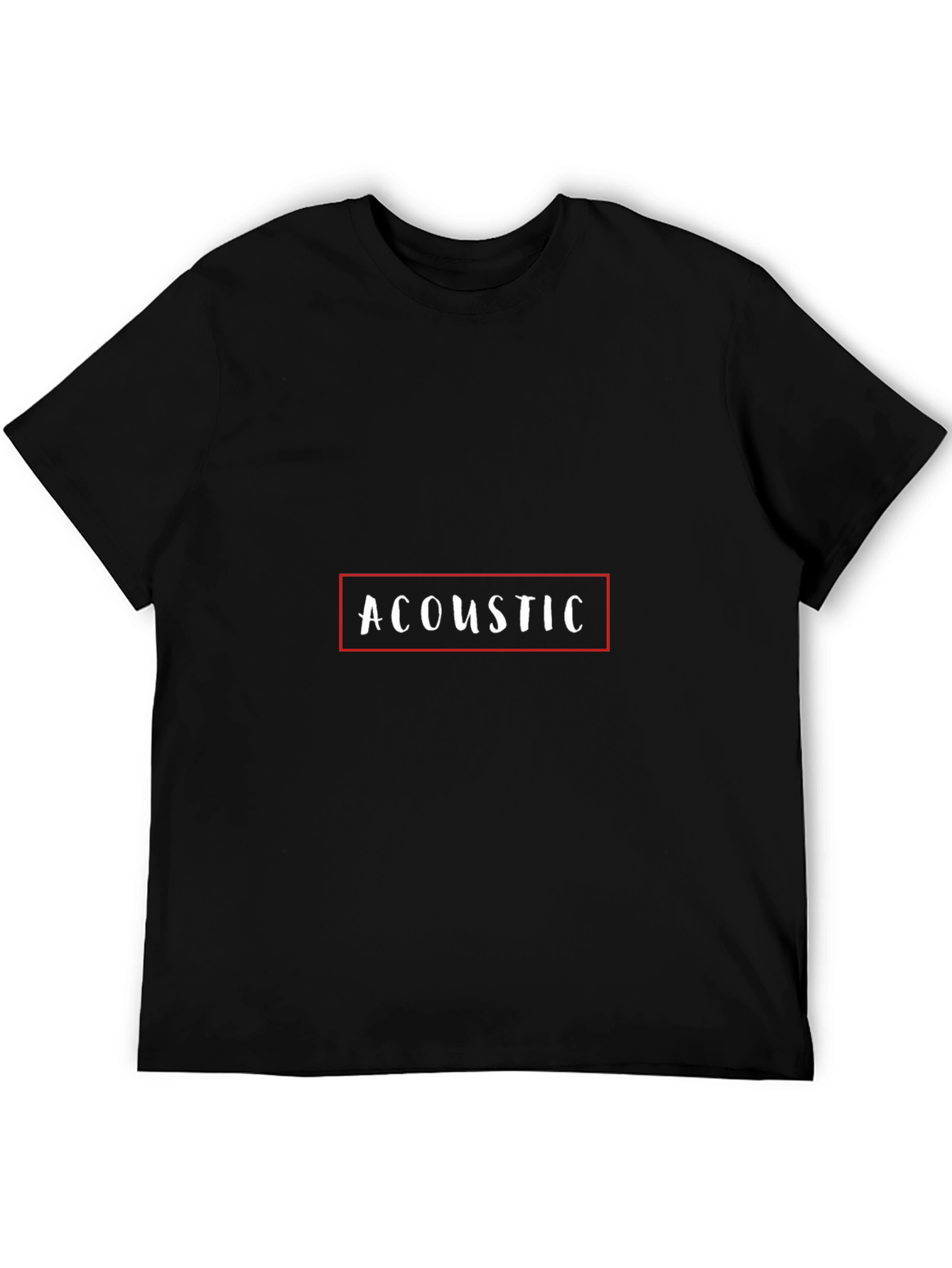 Acoustic Graphic Tee - Soft Black Cotton