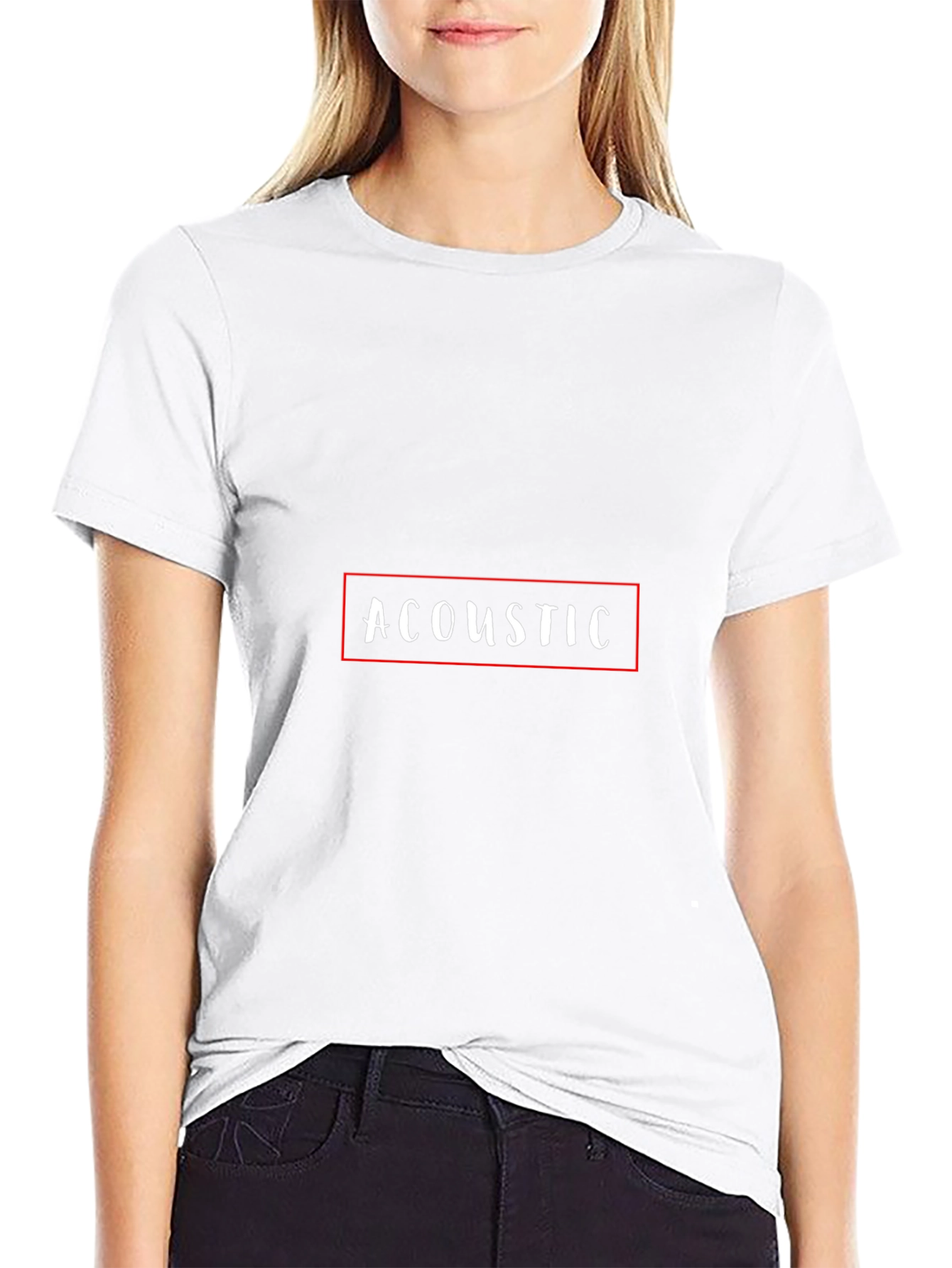 Acoustic Graphic Tee - Soft Black Cotton