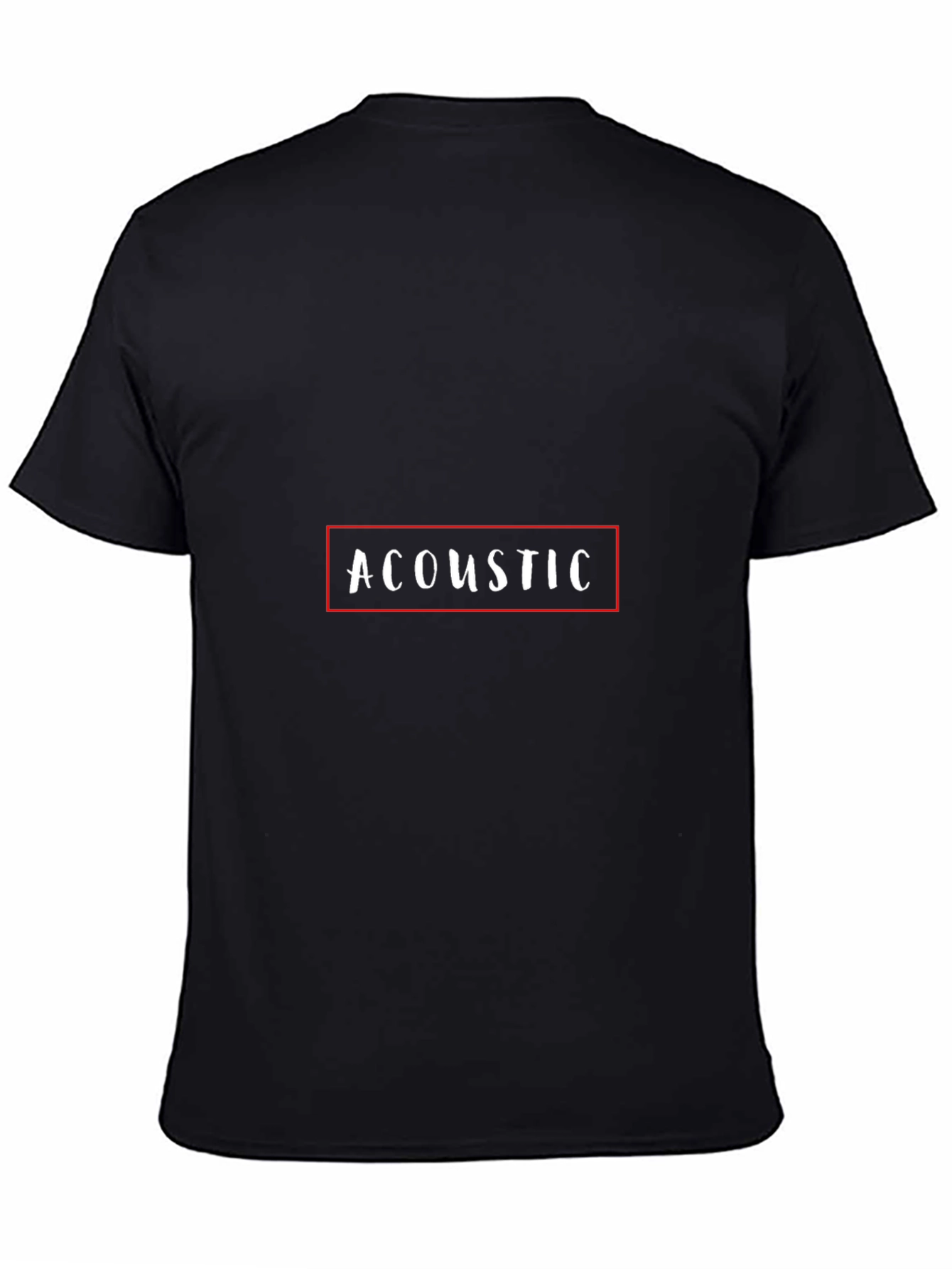 Acoustic Graphic Tee - Soft Black Cotton