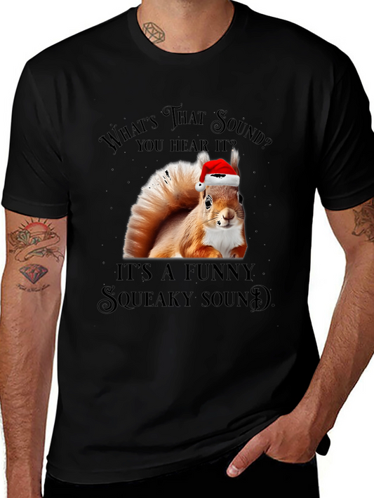 Funny Squirrel Squeaky Sound Christmas T-Shirt