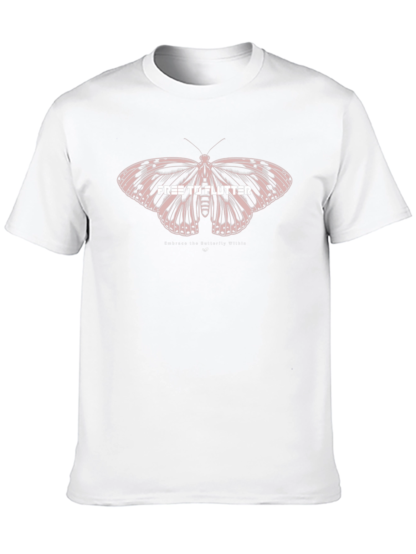Free To Flutter Black Graphic T-Shirt