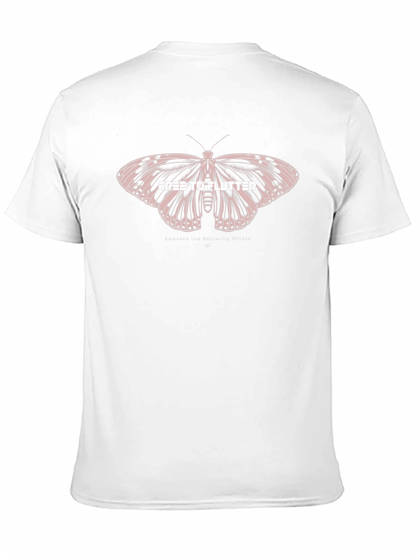 Free To Flutter Black Graphic T-Shirt