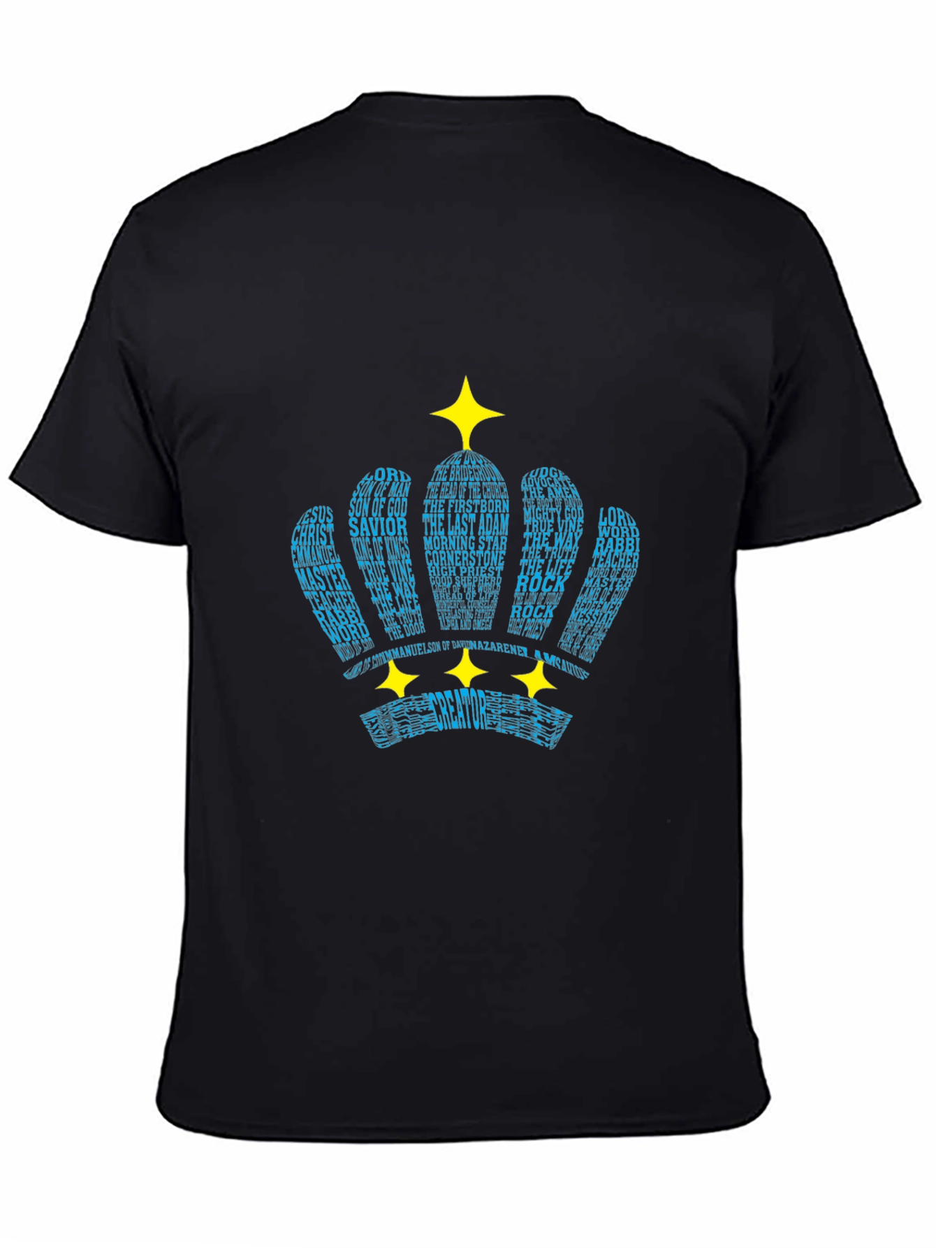 Word Crown Black T-Shirt
