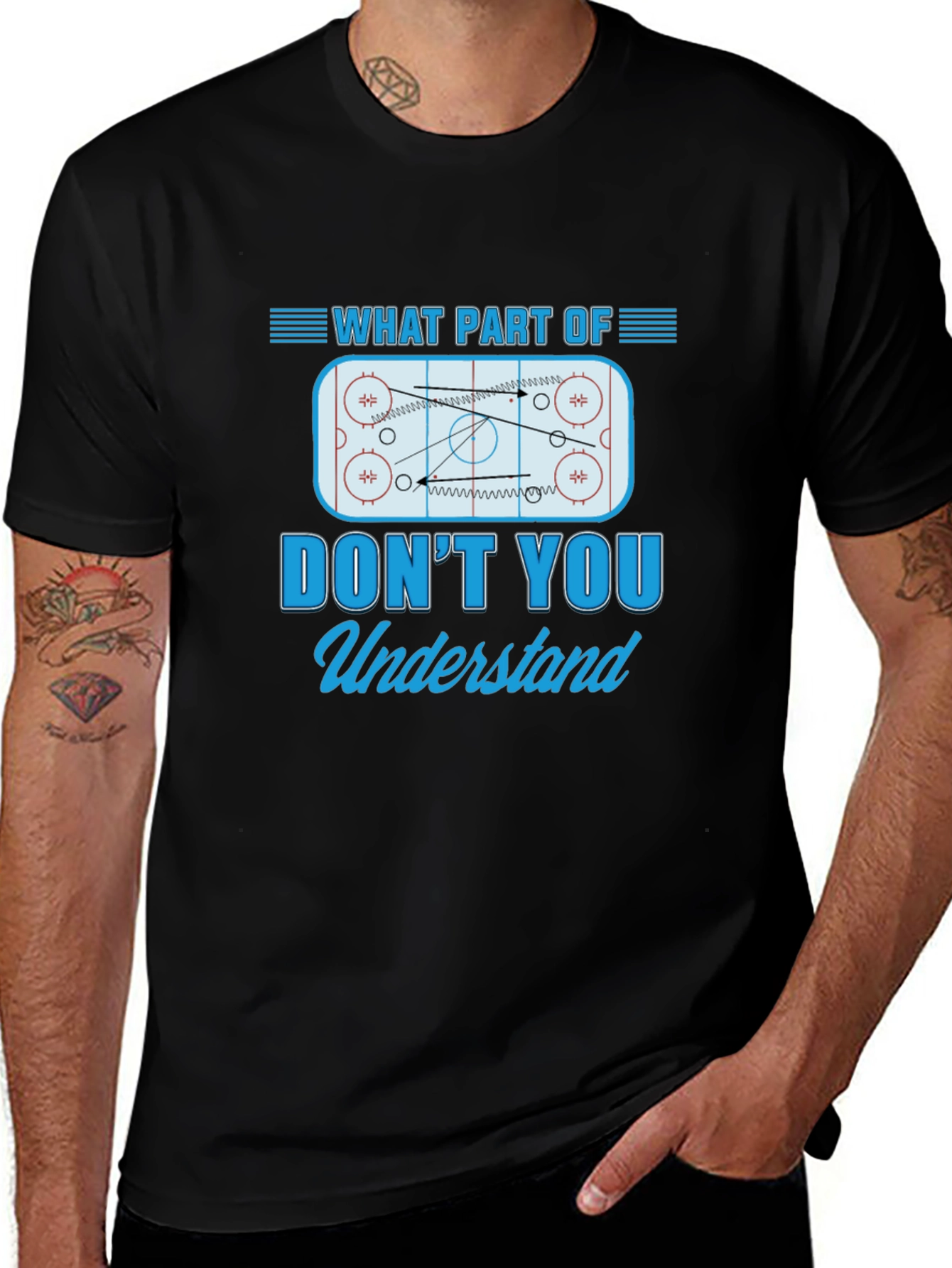 Hockey Play Design T-Shirt