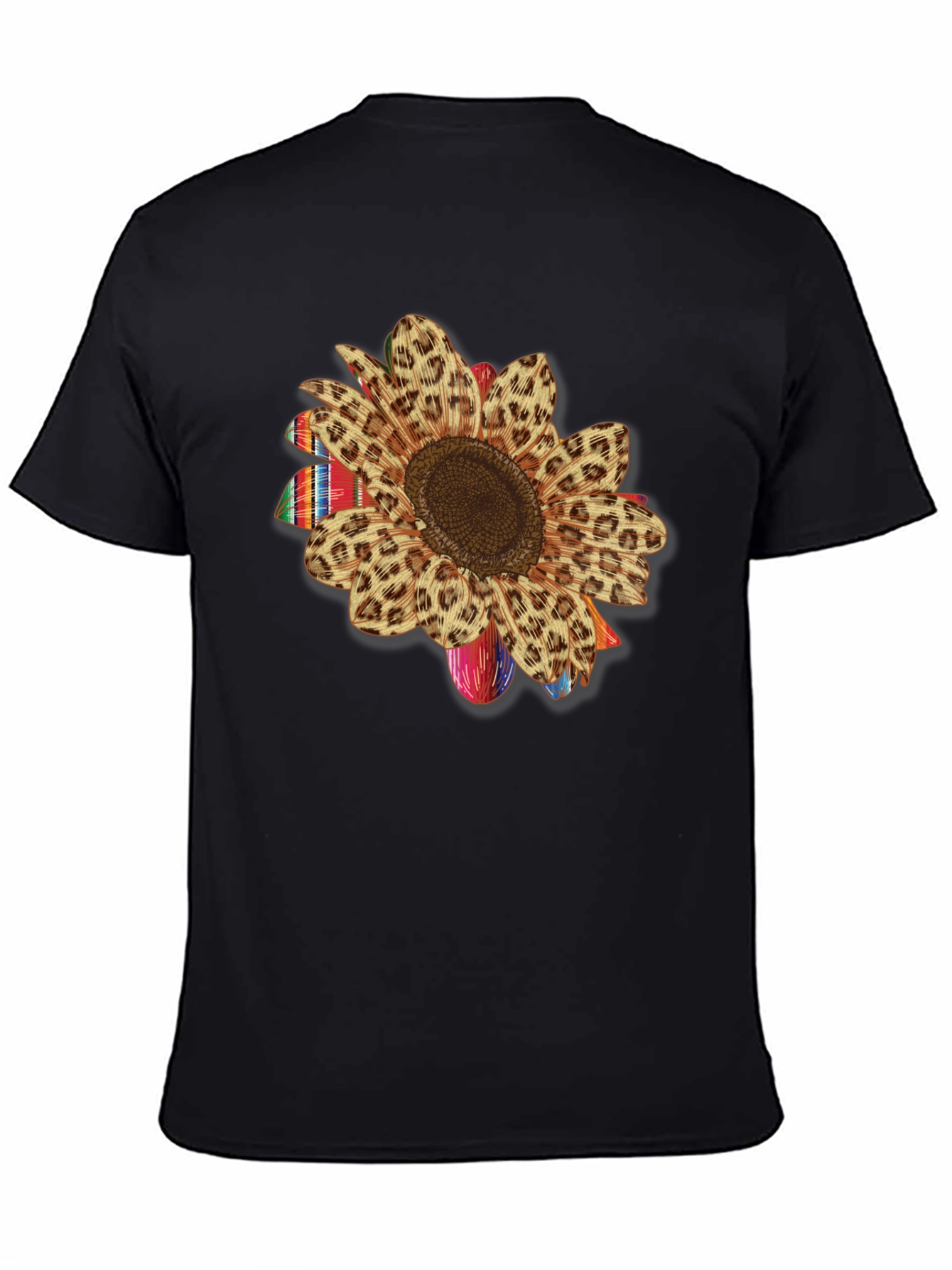 Sunflower Leopard Print Serape T-Shirt