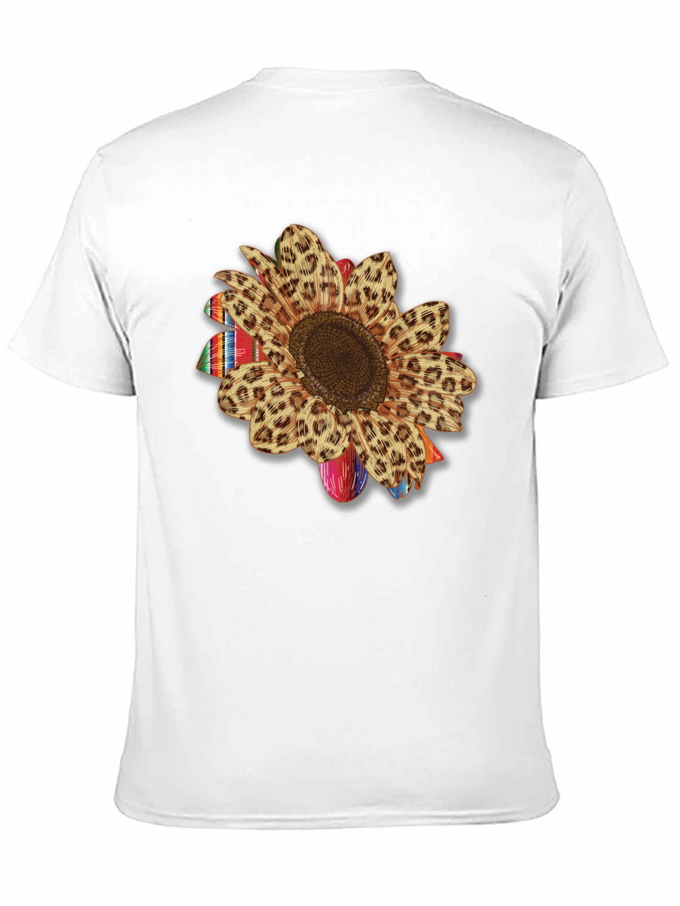 Sunflower Leopard Print Serape T-Shirt