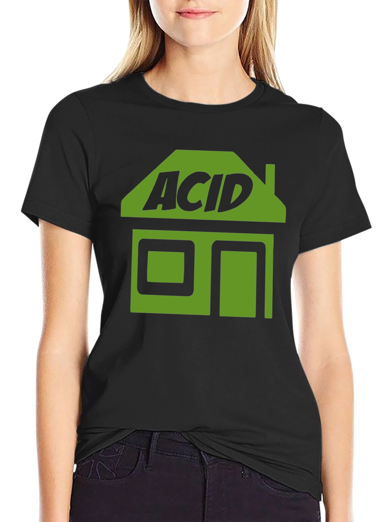Acid House T-Shirt - Black Graphic Tee
