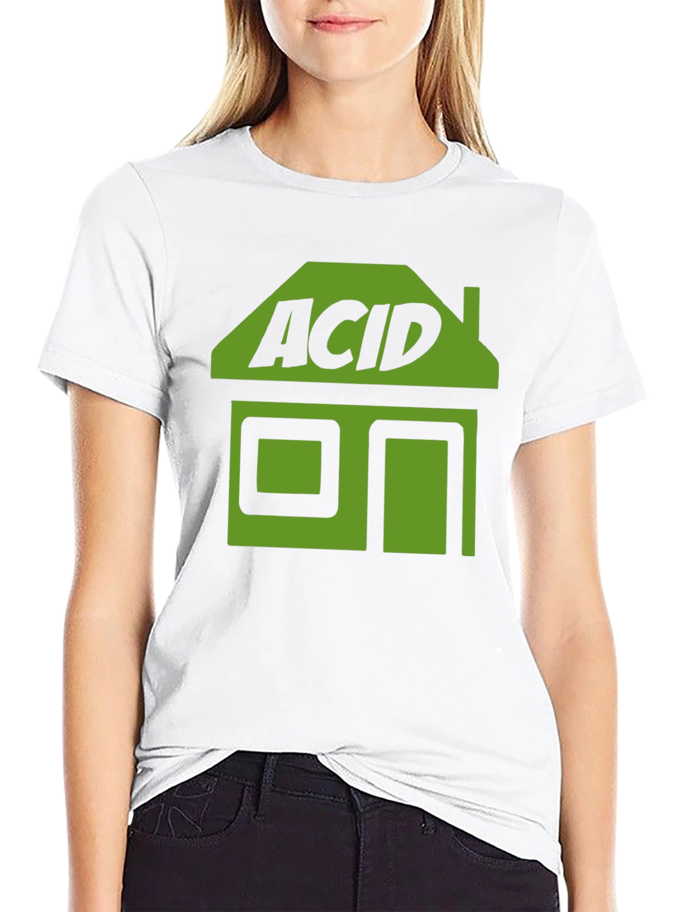 Acid House T-Shirt - Black Graphic Tee