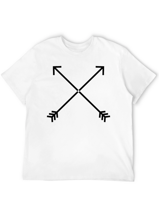 Arrow Cross Graphic Black T-Shirt
