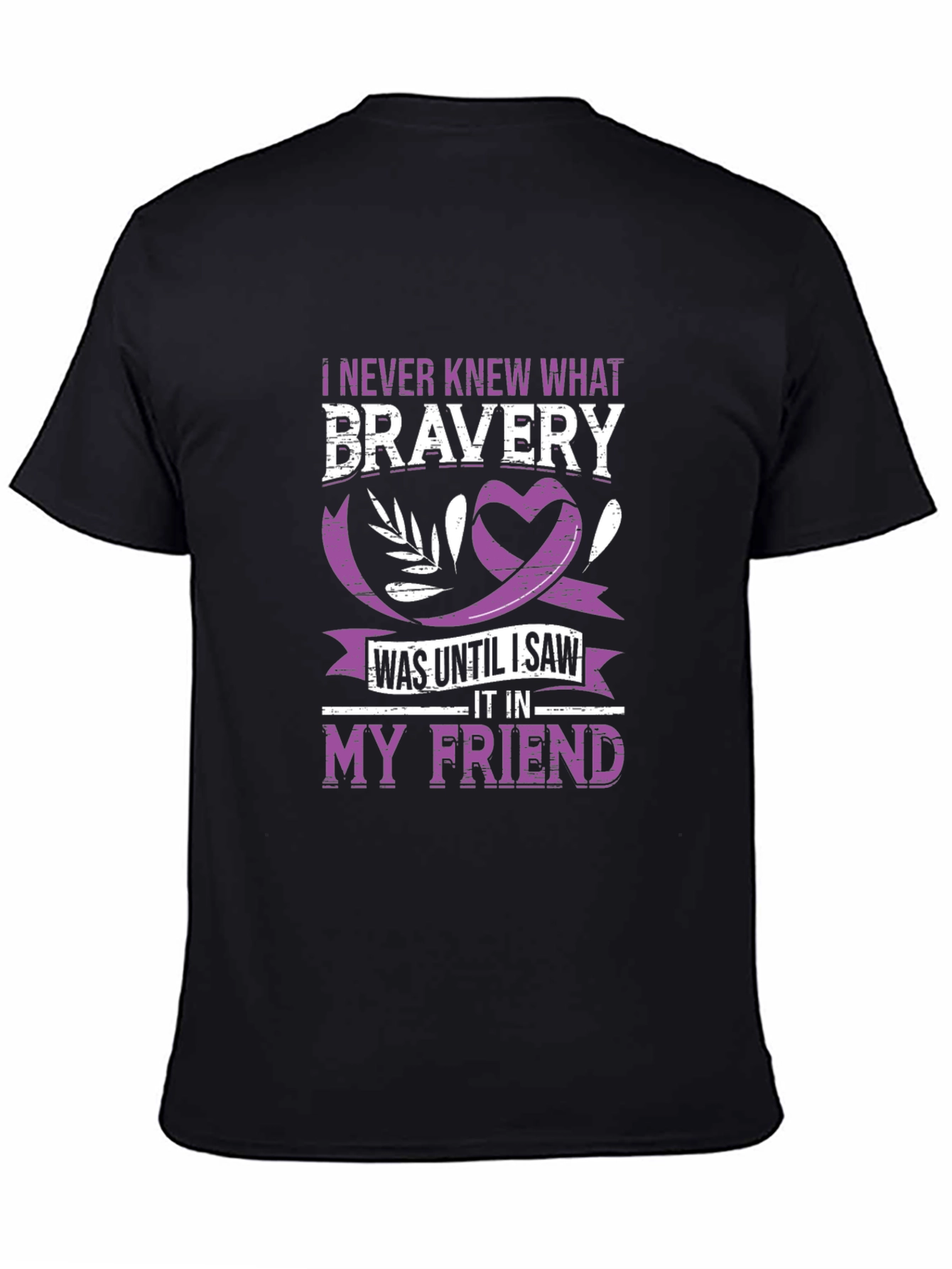Bravery My Friend T-Shirt Black