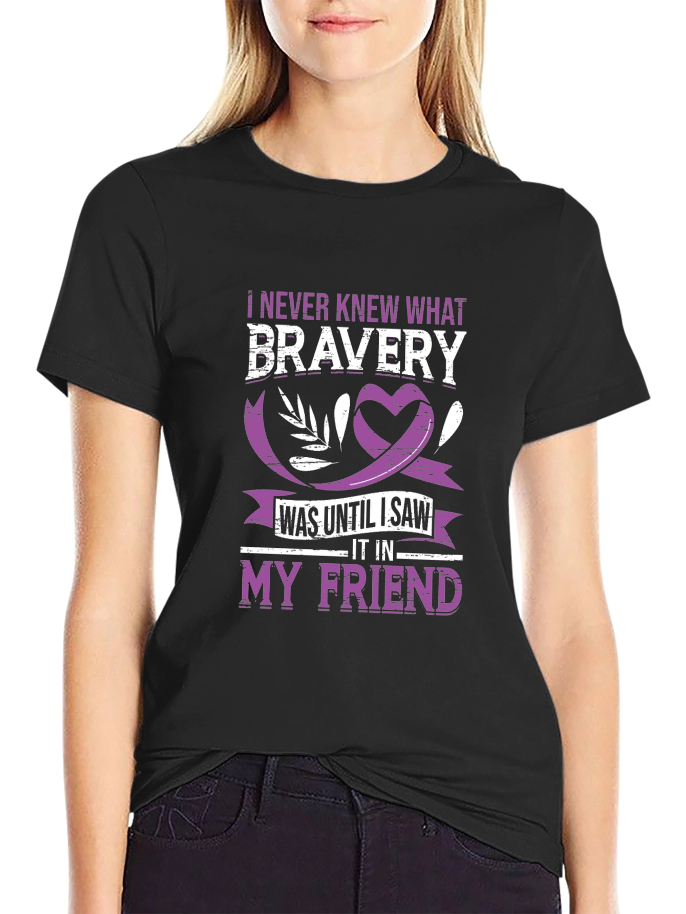 Bravery My Friend T-Shirt Black