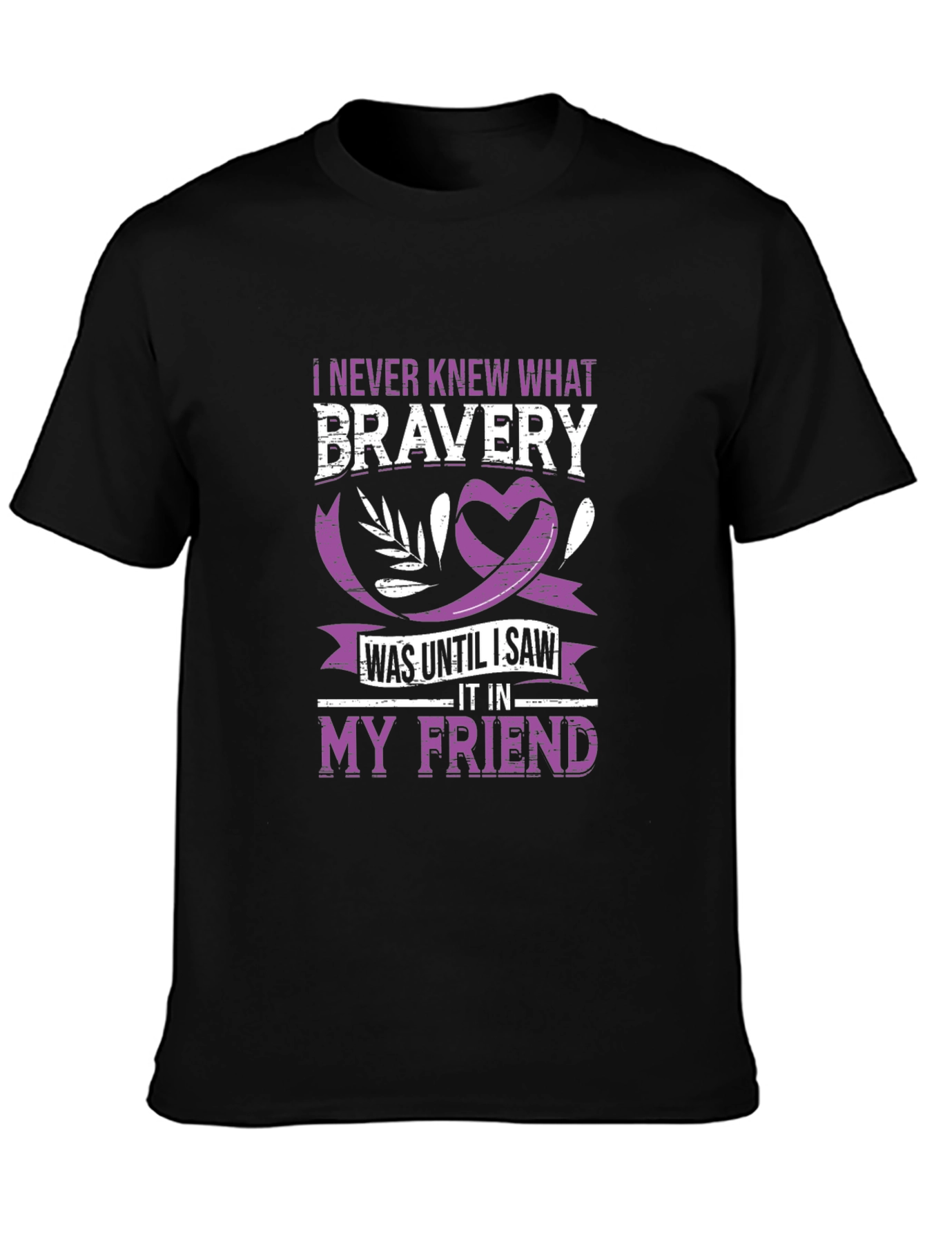 Bravery My Friend T-Shirt Black