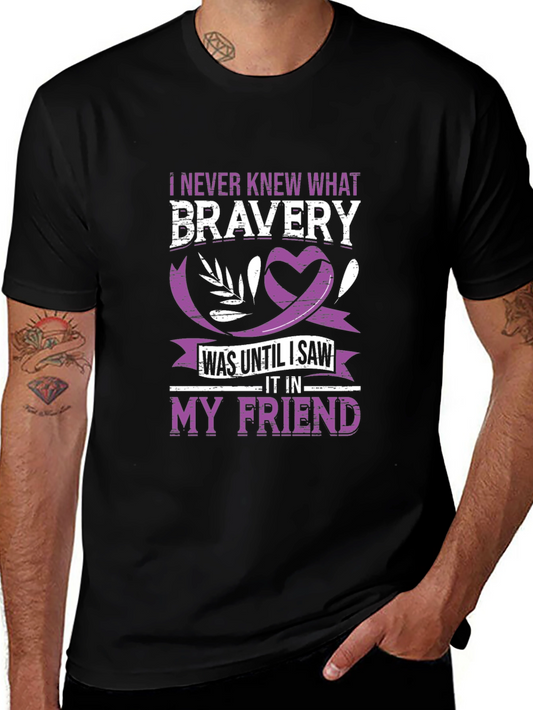 Bravery My Friend T-Shirt Black