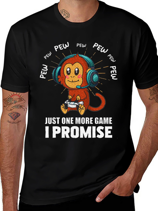 Gamer Monkey T-Shirt - Just One More Game